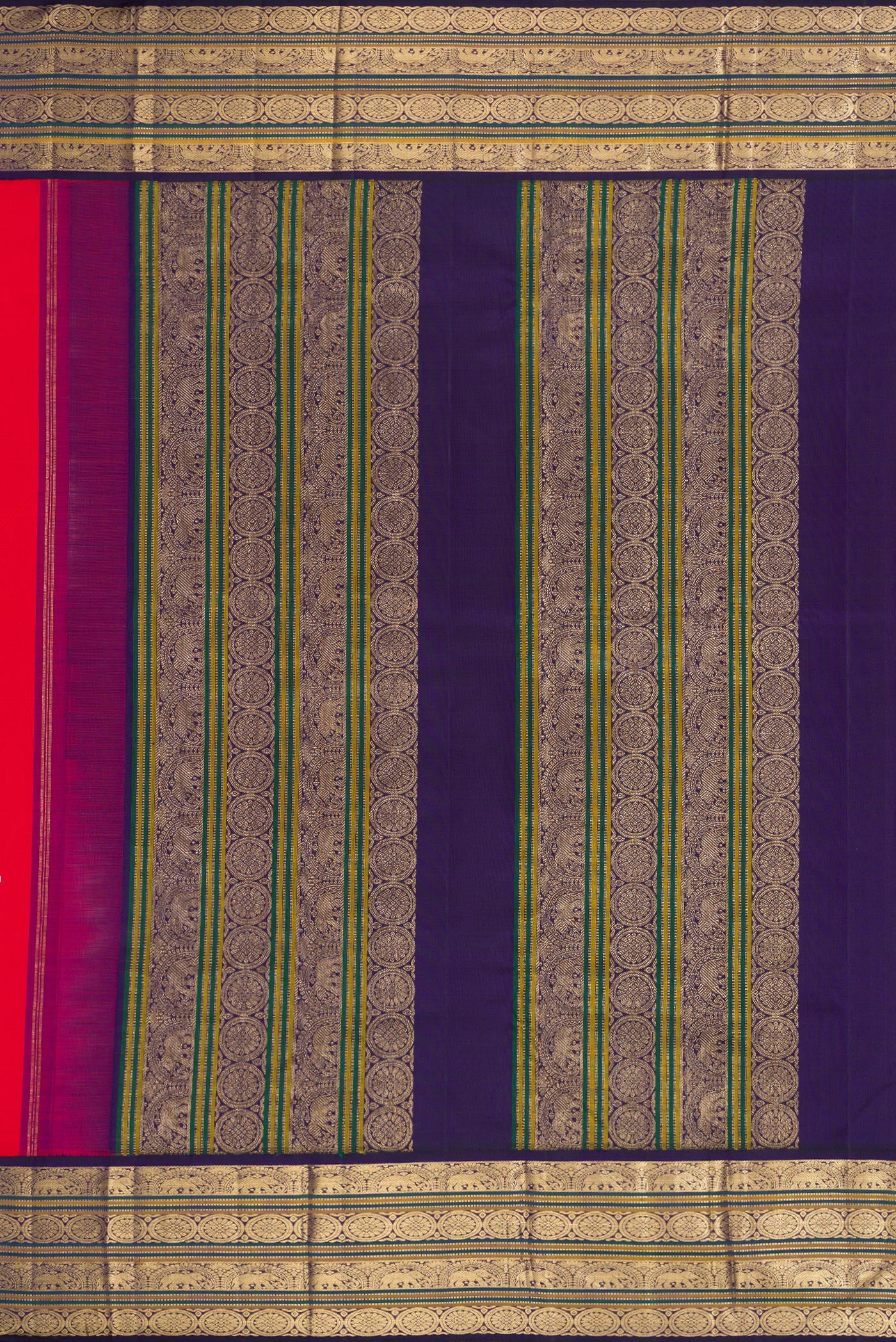 Red Kanjivaram Silk Saree - Image 7