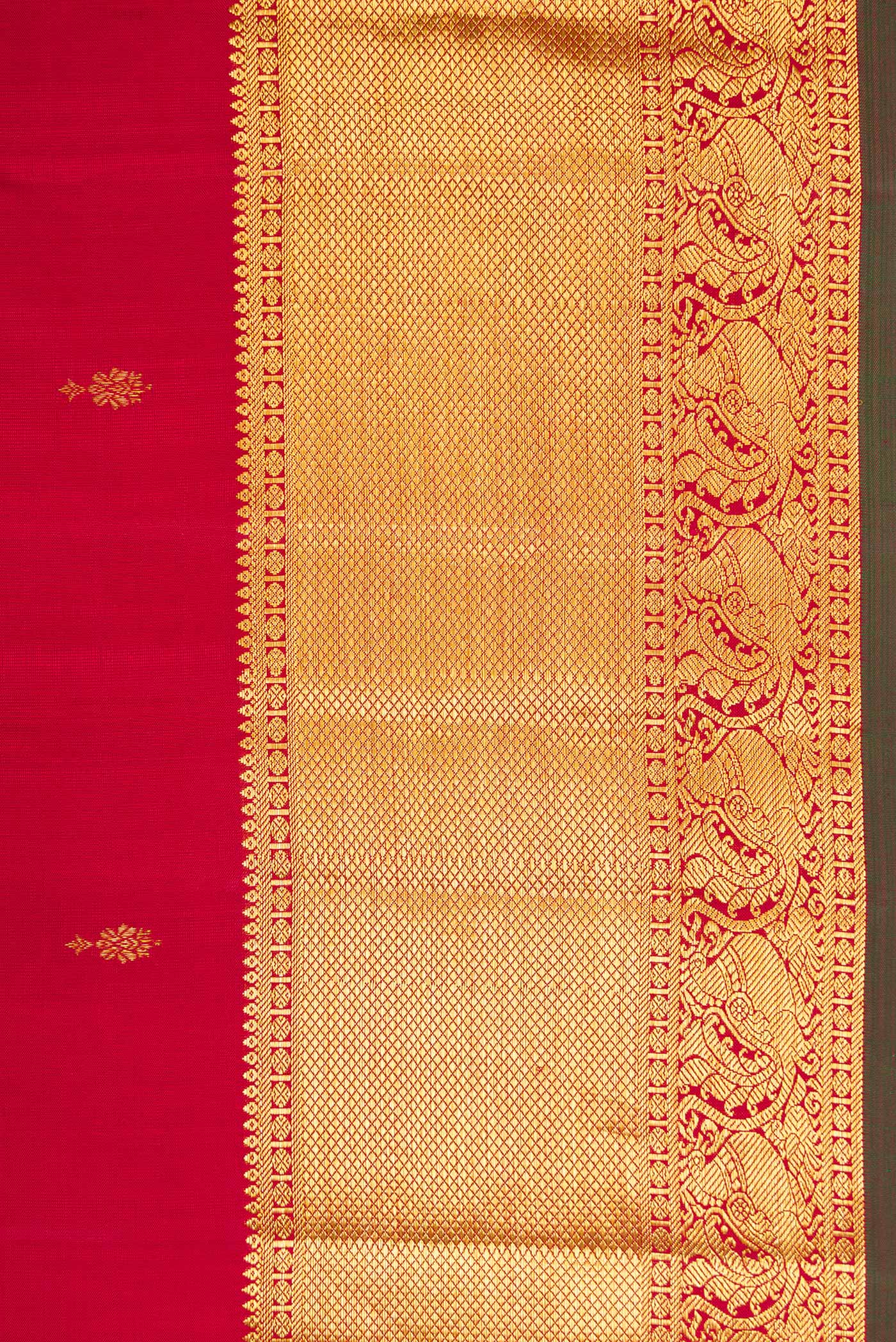 Red Kanjivaram Silk Saree - Image 3
