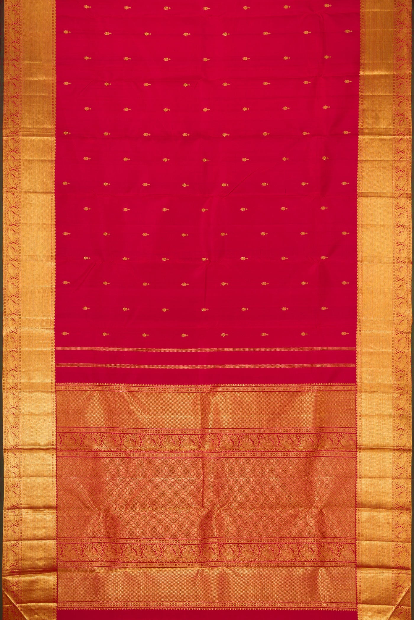 Red Kanjivaram Silk Saree - Image 6