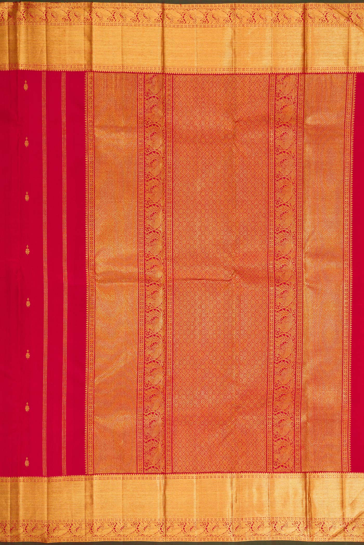 Red Kanjivaram Silk Saree - Image 7