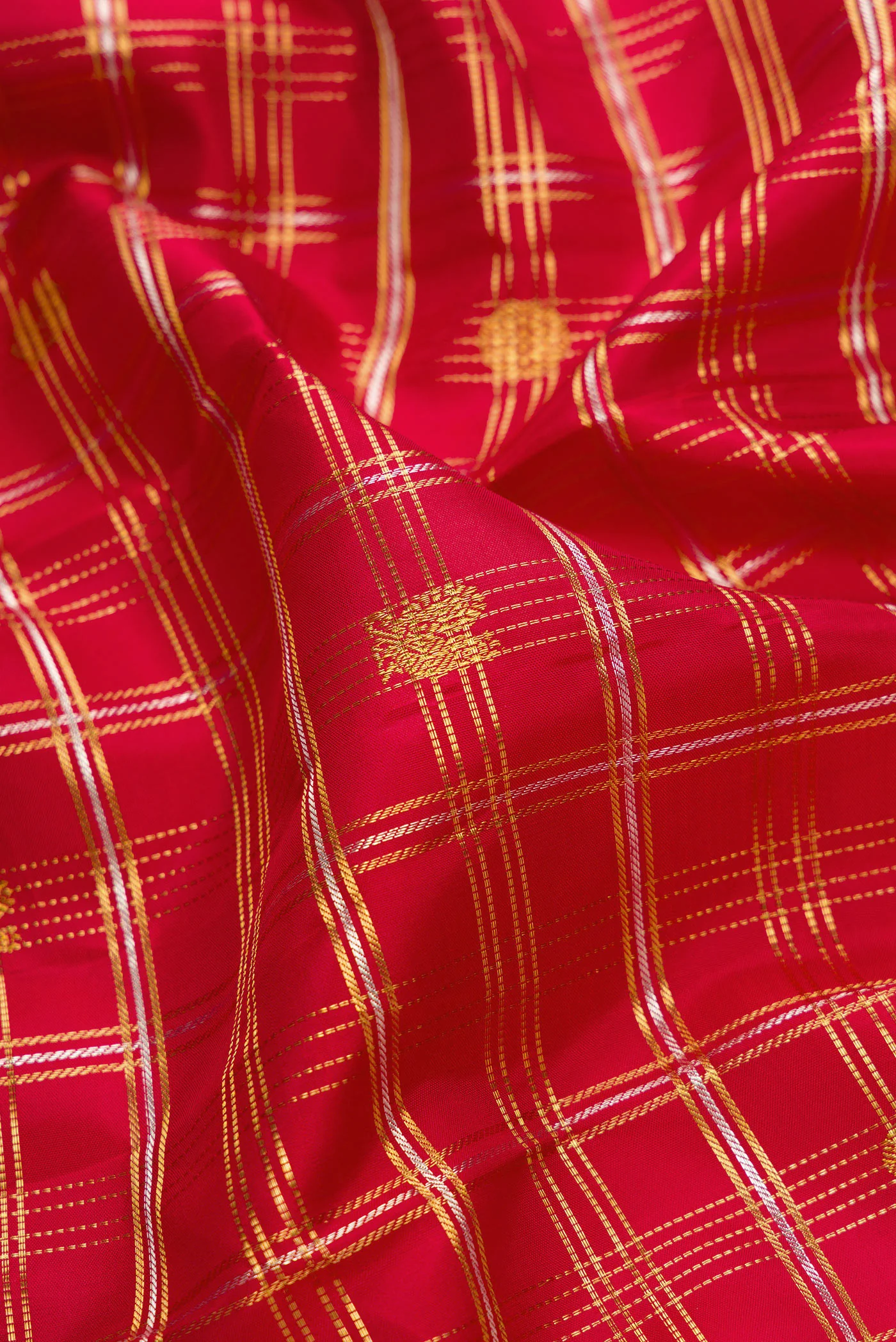 Red Kanjivaram Silk Saree - Image 2