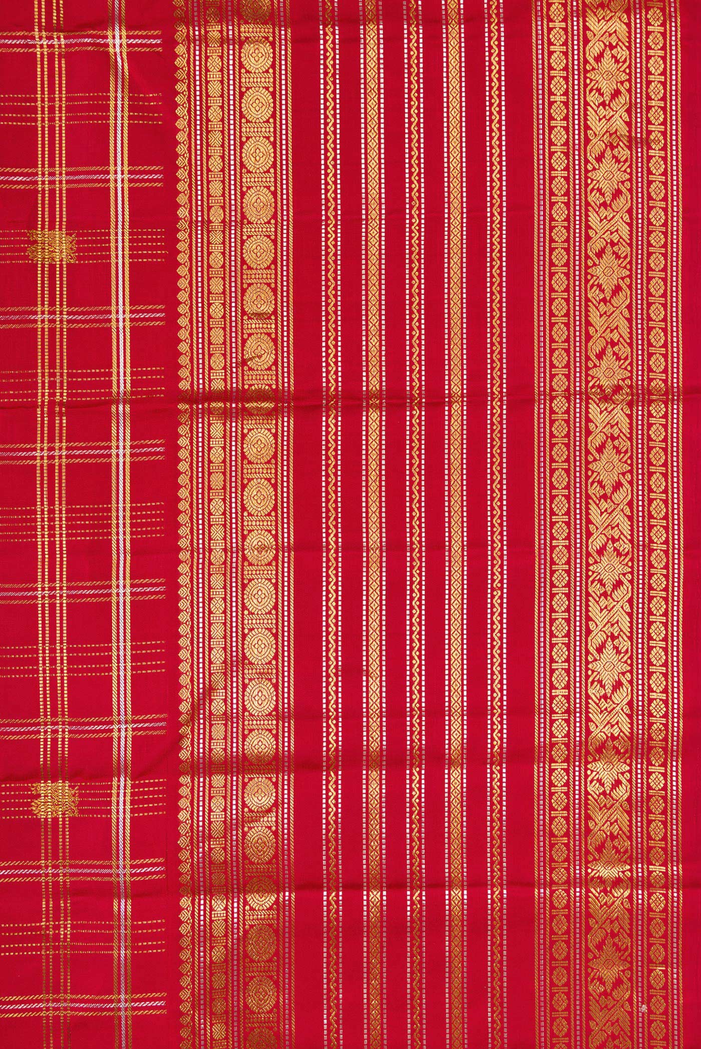 Red Kanjivaram Silk Saree - Image 3