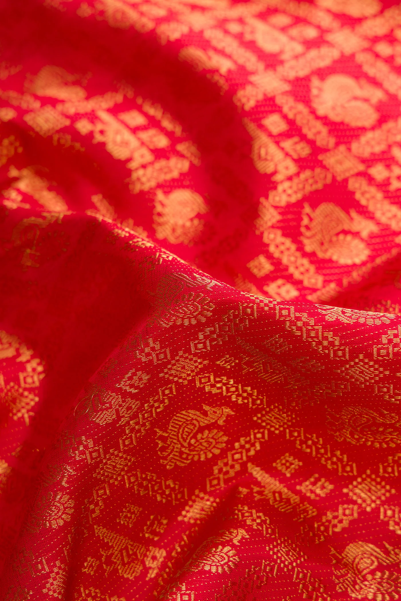 Red Kanjivaram Silk Saree - Image 2