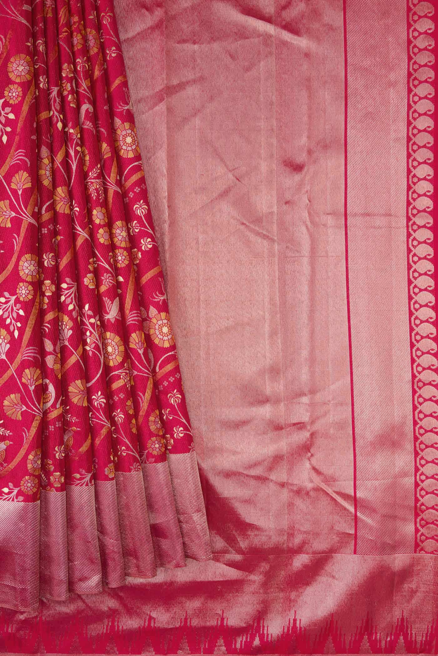 Imperial Red Kanjivaram Silk Saree - Image 4