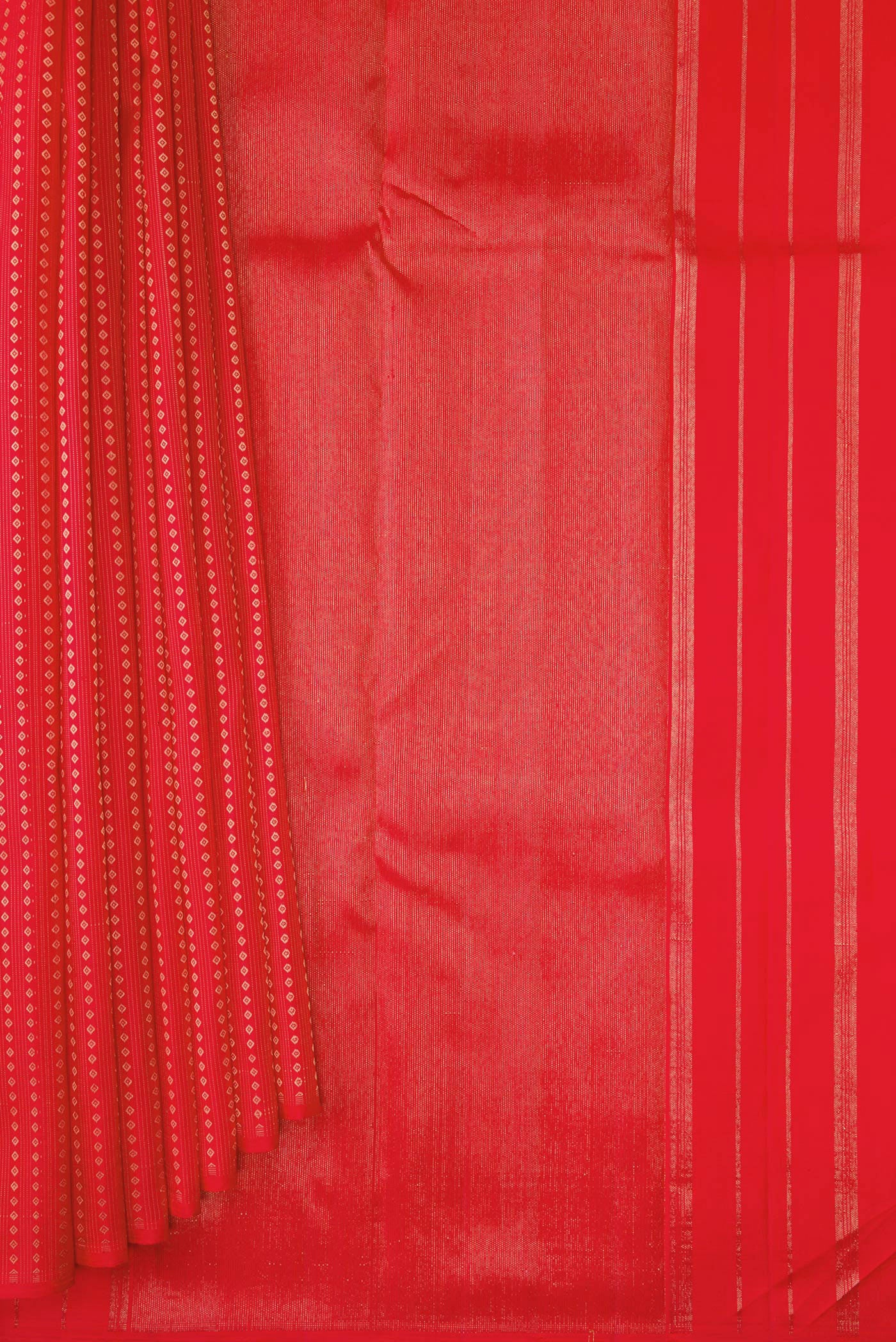 Red Kanjivaram Silk Saree - Image 3