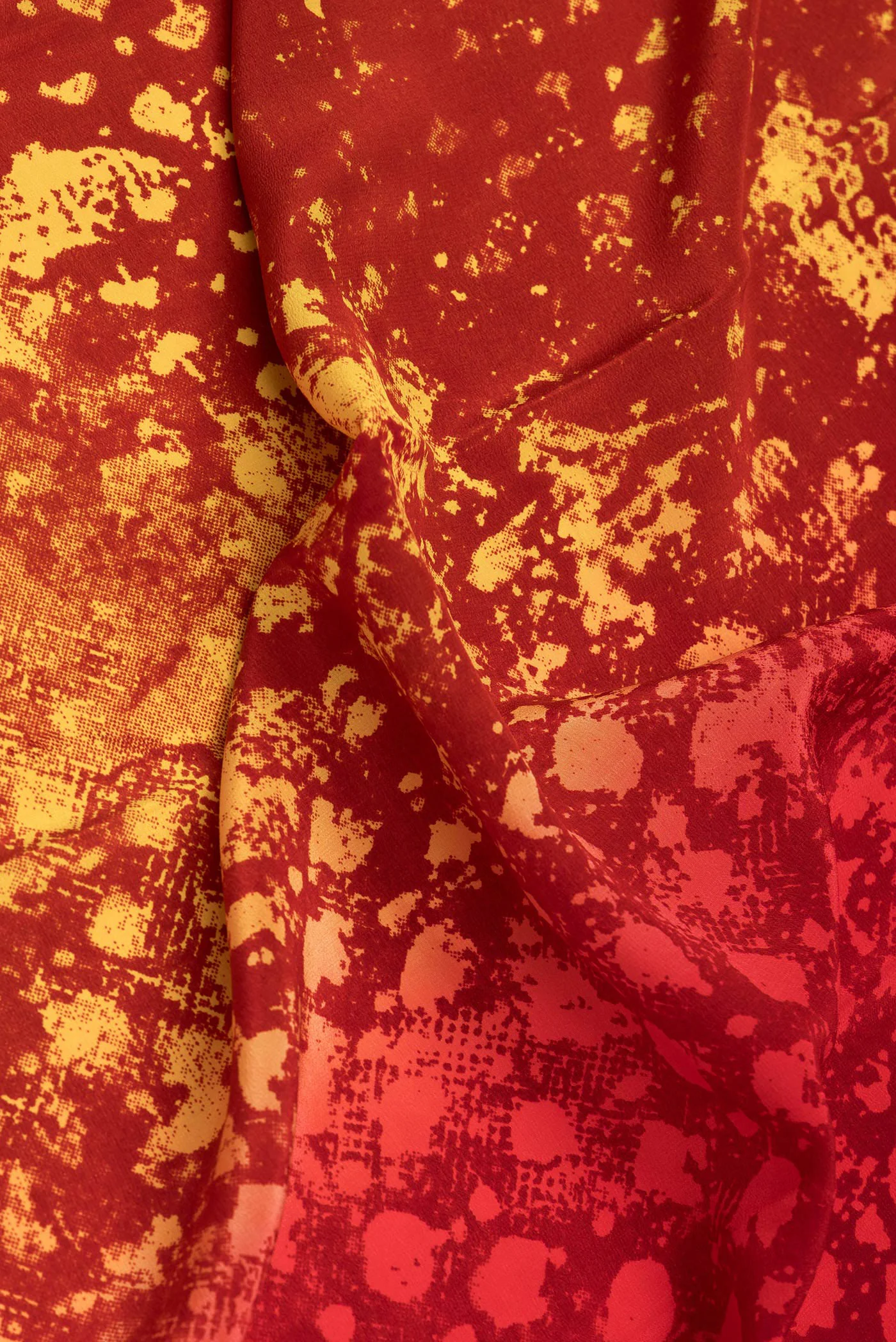 Multi Color Mysore Crepe Saree - Image 2