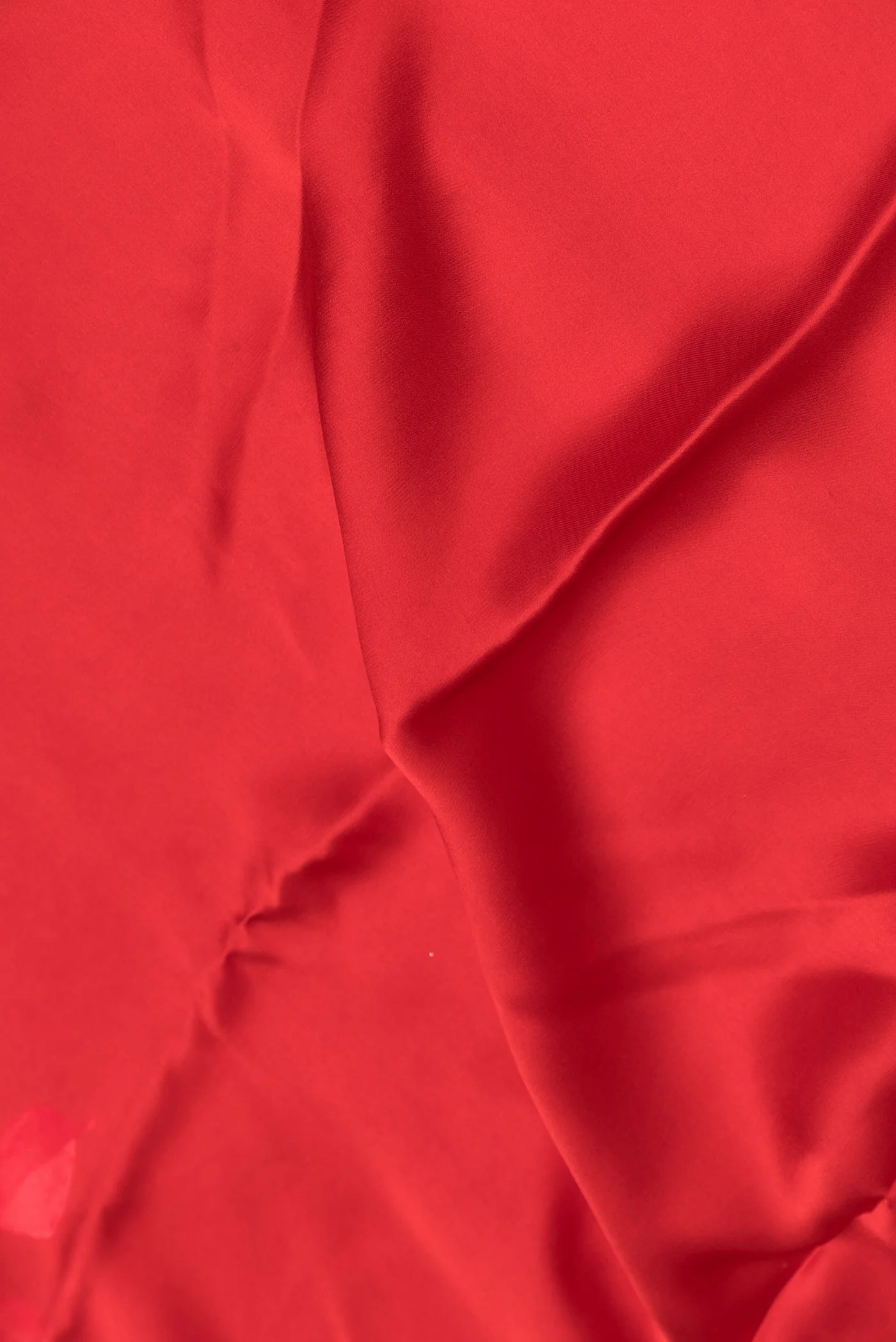Red Satin Silk Saree - Image 2