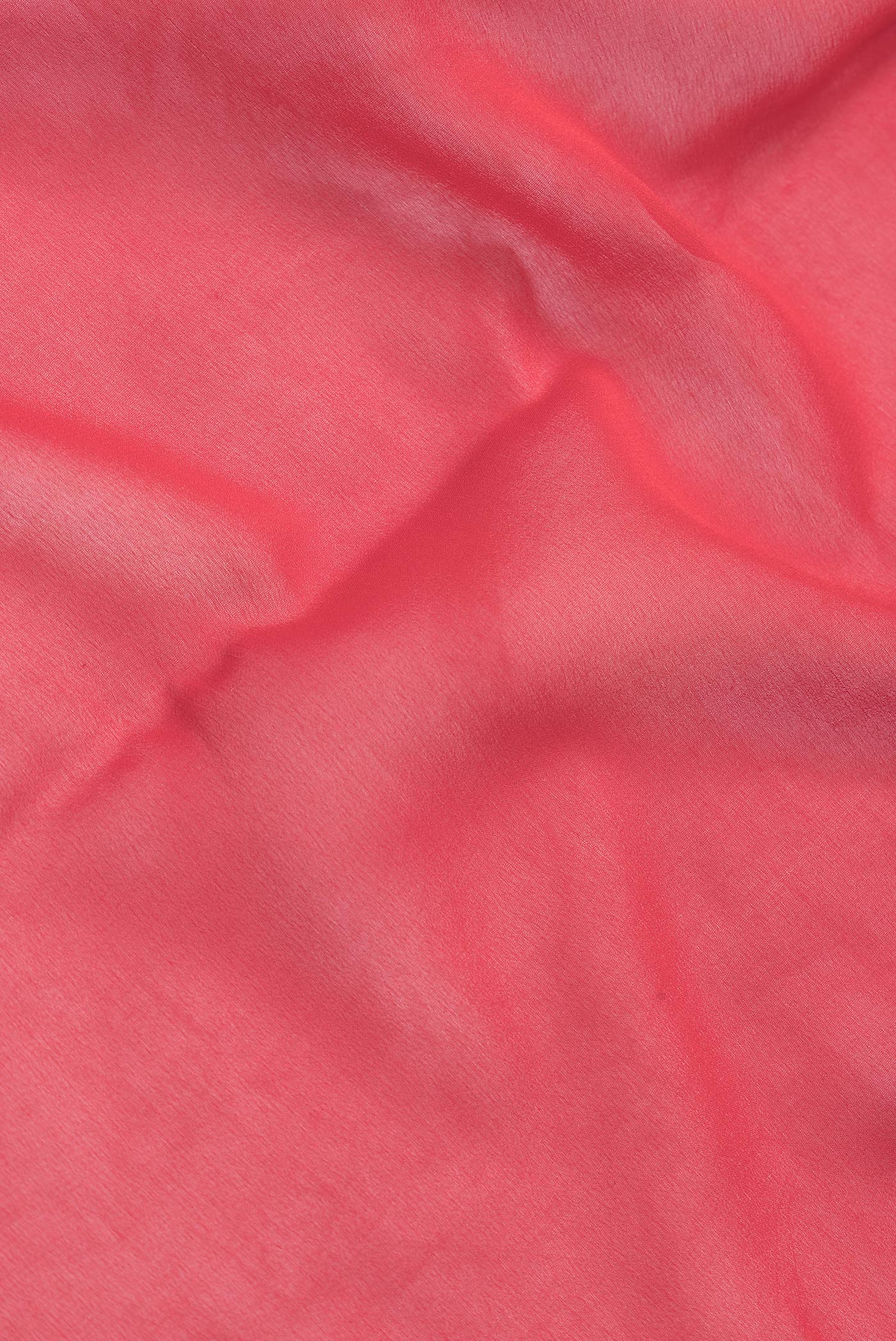 Red Mysore Georgette Saree - Image 2