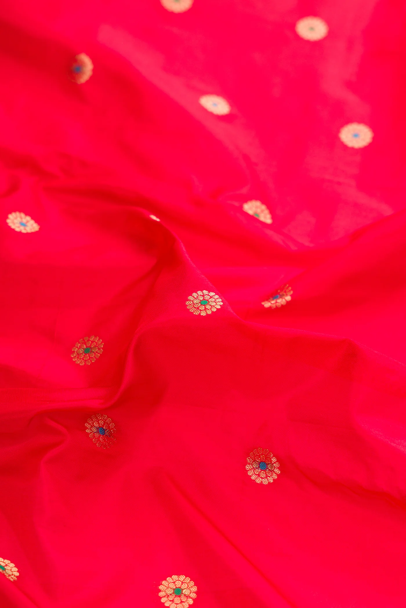 Red Blended Paithani Silk Saree - Image 2