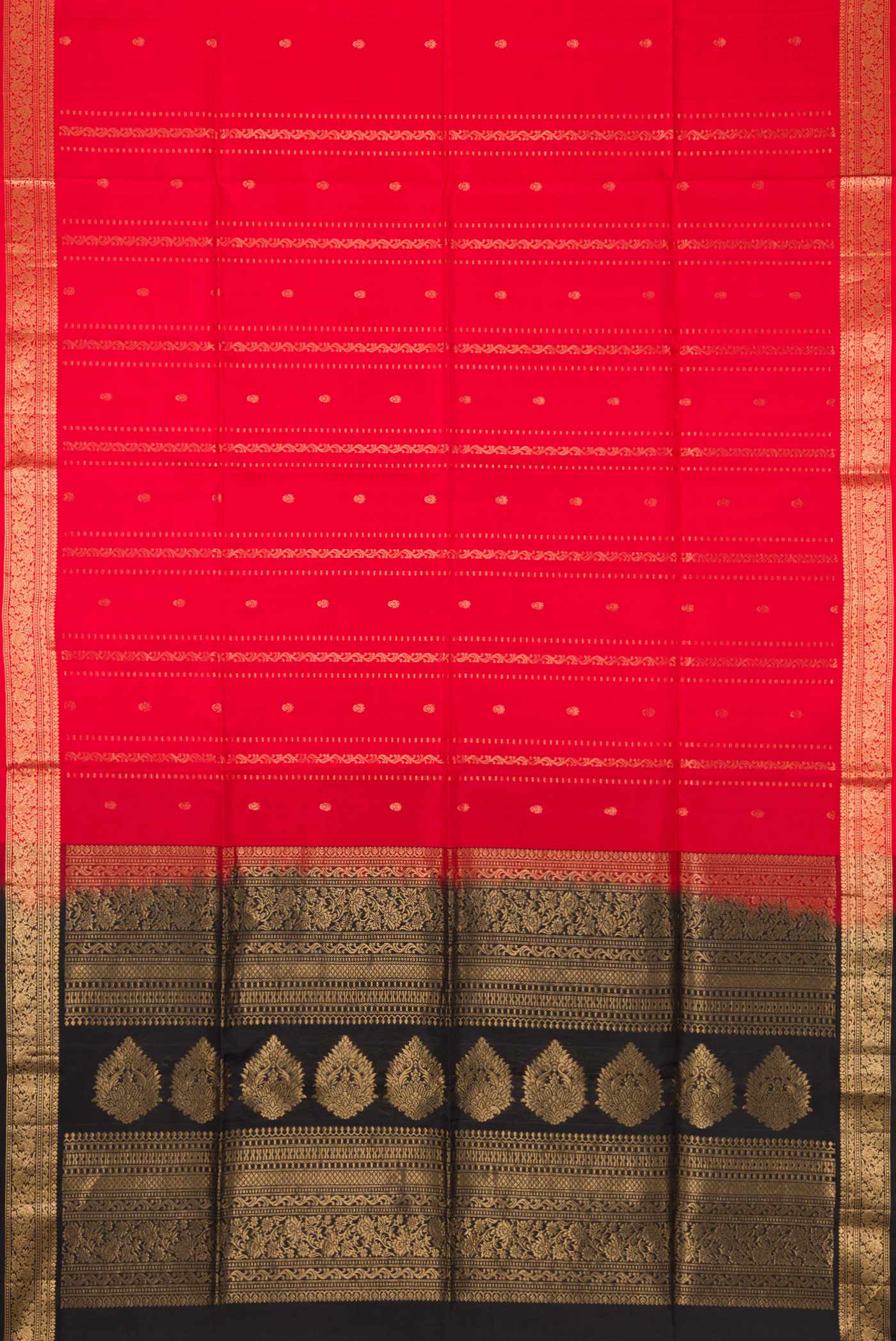 Red Soft Silk Saree - Image 6