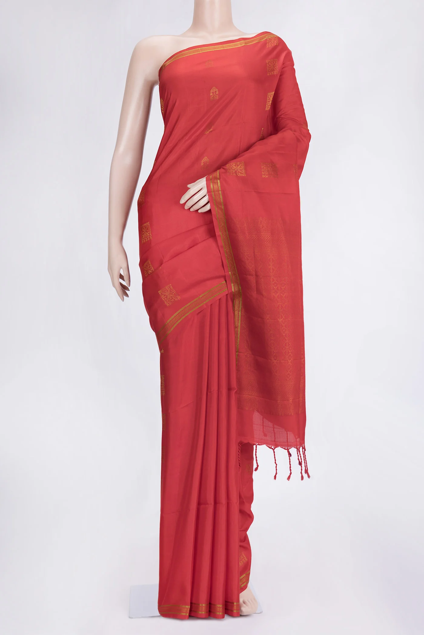 Red Soft Silk Saree