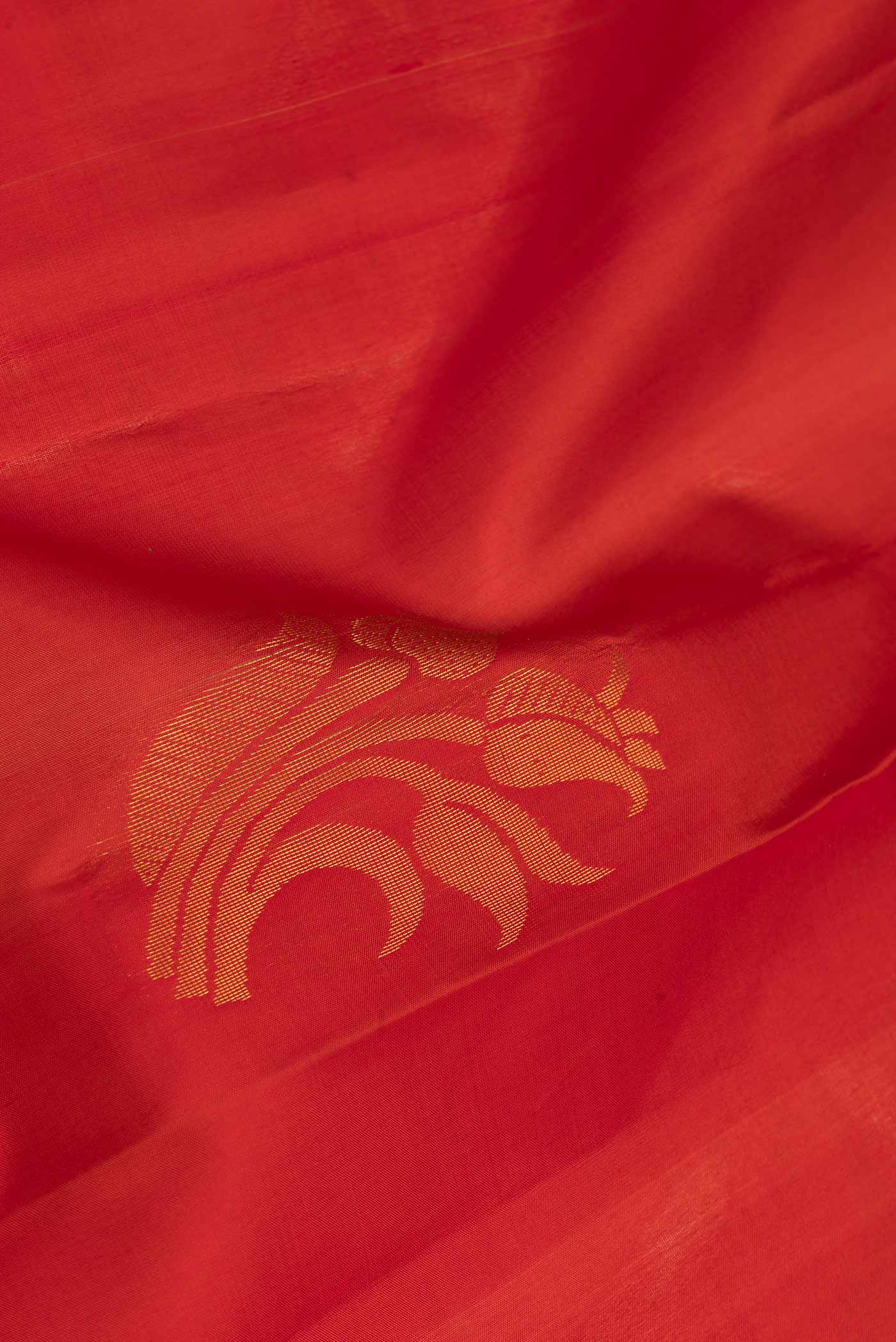 Red Soft Silk Saree - Image 2