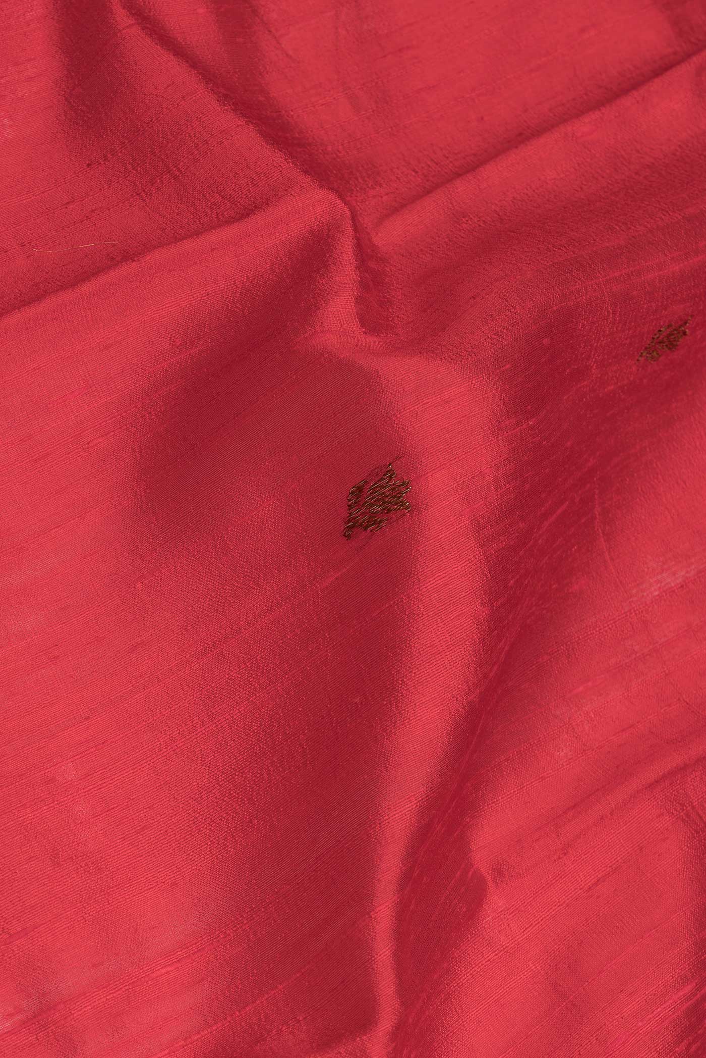 Red Banarasi Tussar Silk Saree - Image 2