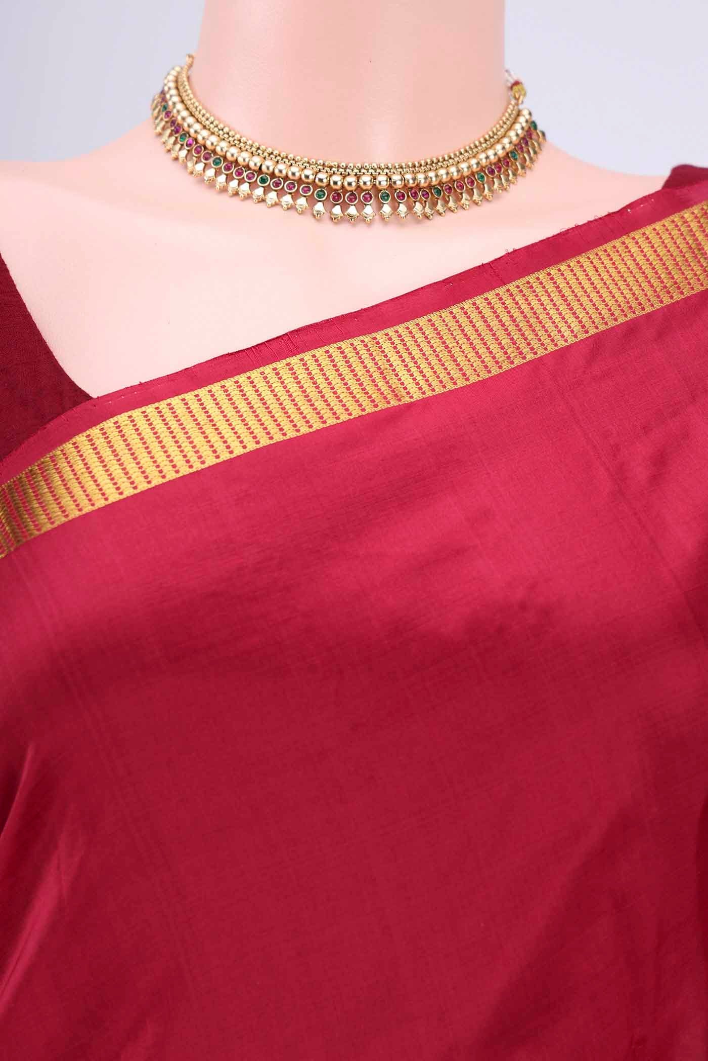Red Kanchipuram Saree - Image 2