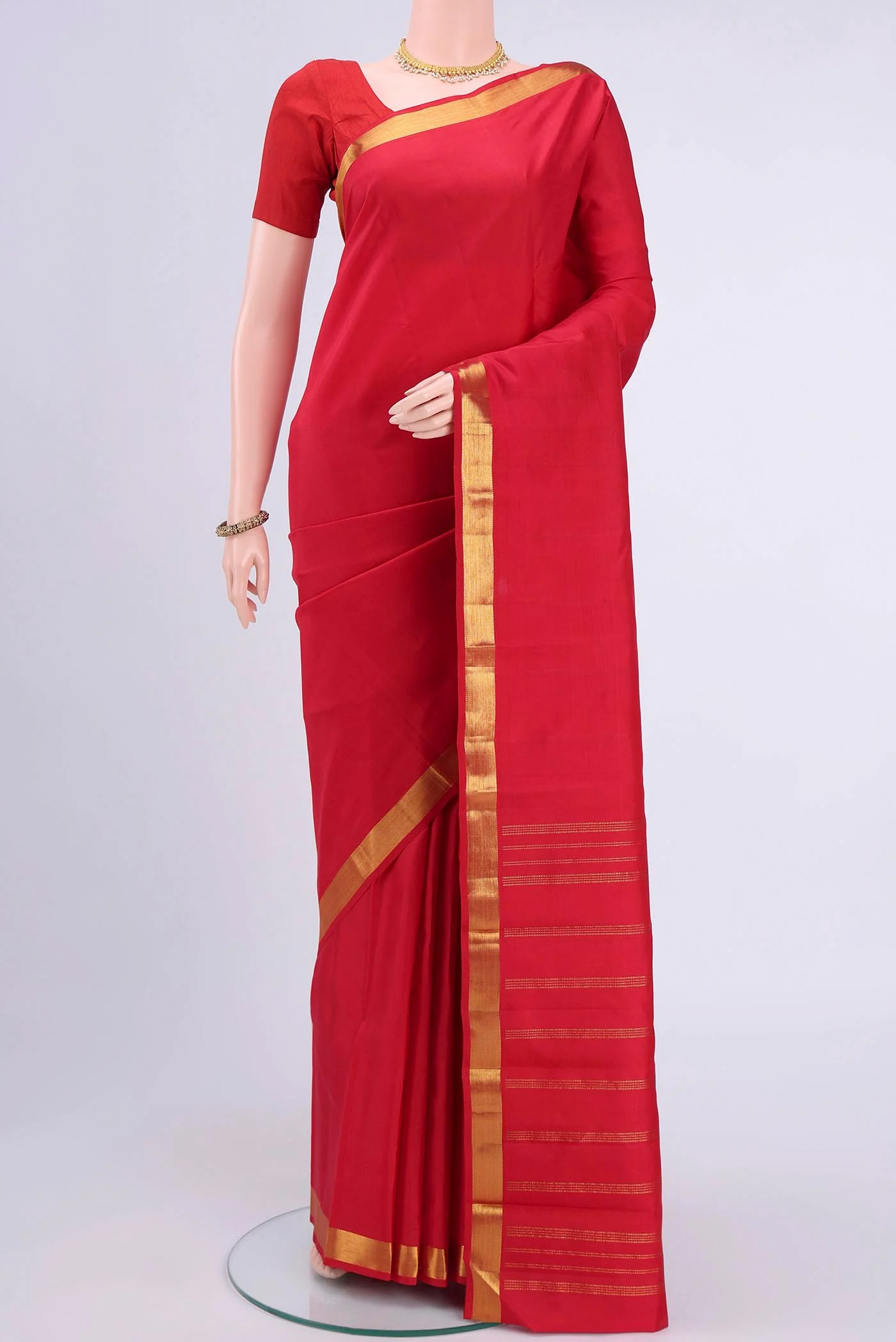 Red Kanjivaram Saree