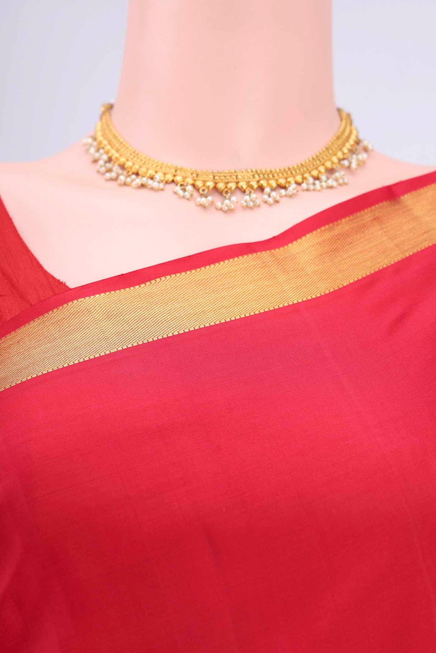 Red Kanjivaram Saree - Image 2