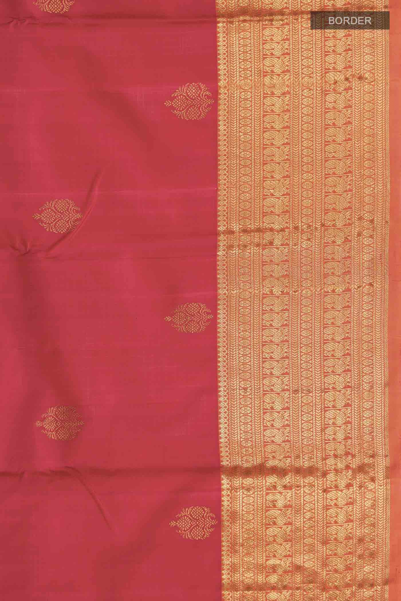 Red Kanjivaram Silk Saree - Image 3