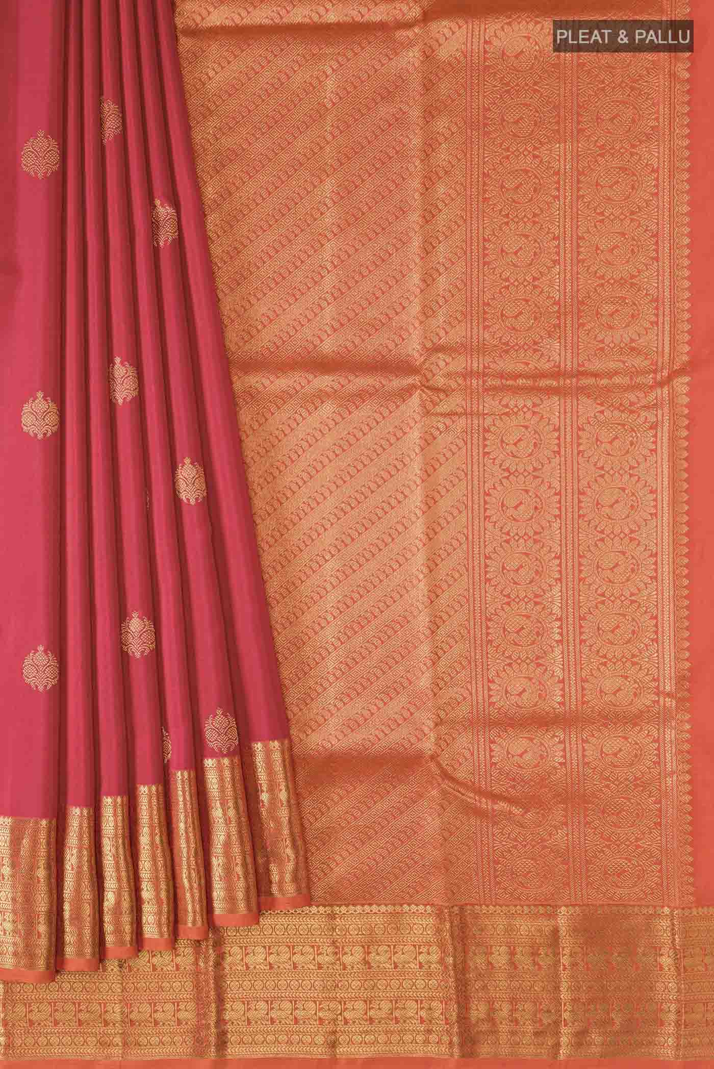 Red Kanjivaram Silk Saree - Image 4