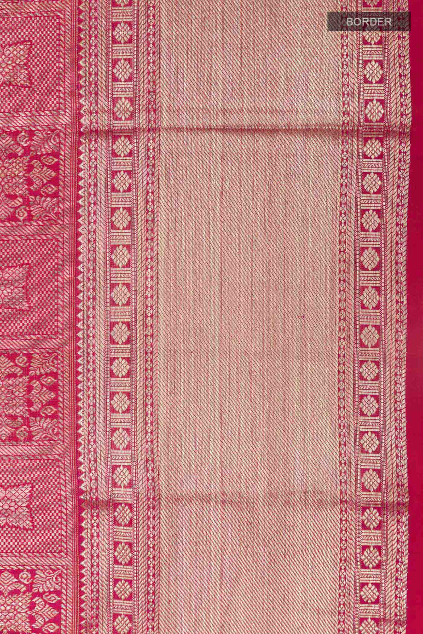 Red Kanchipuram Silk Saree - Image 3