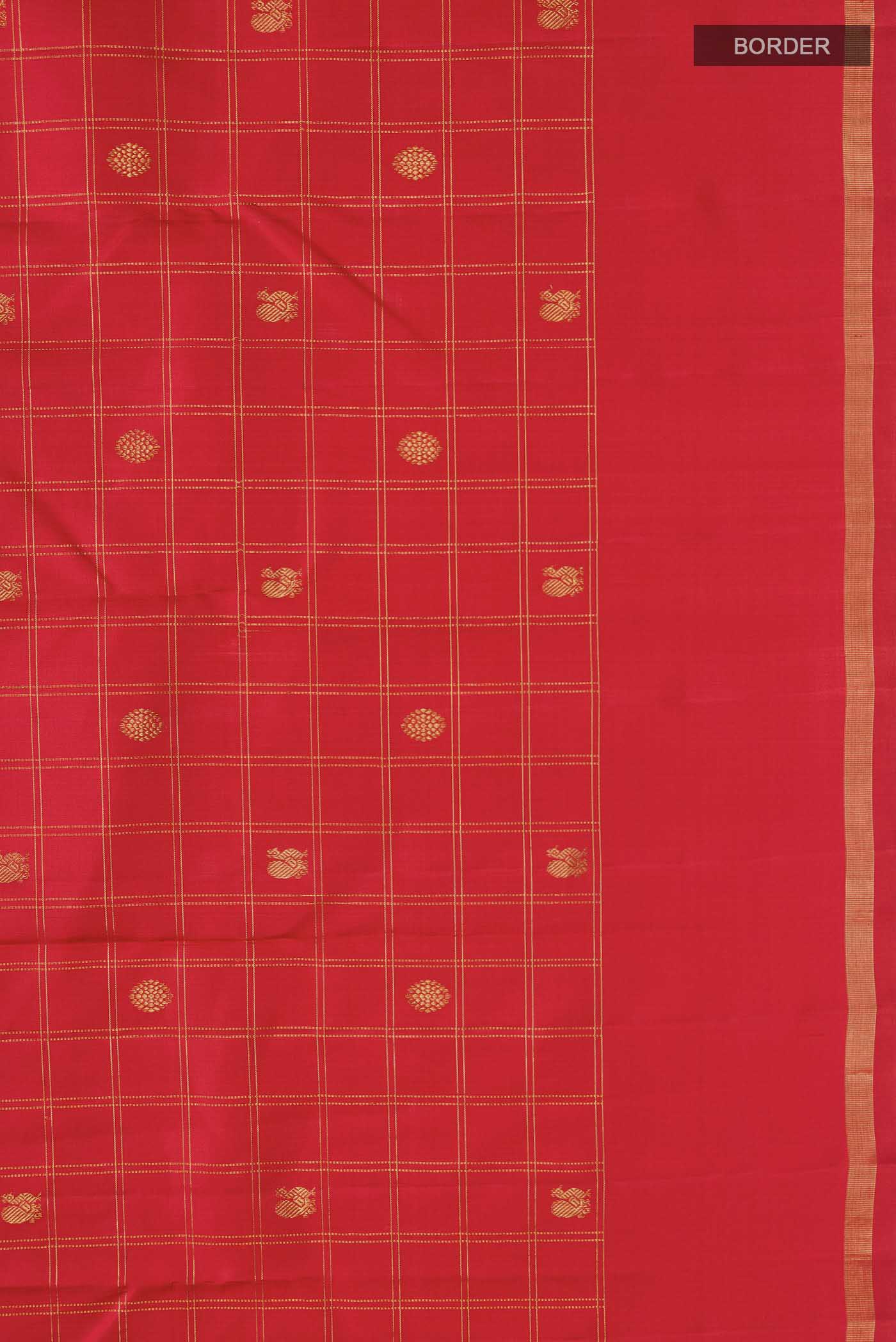 Red Kanjivaram Silk Saree - Image 3