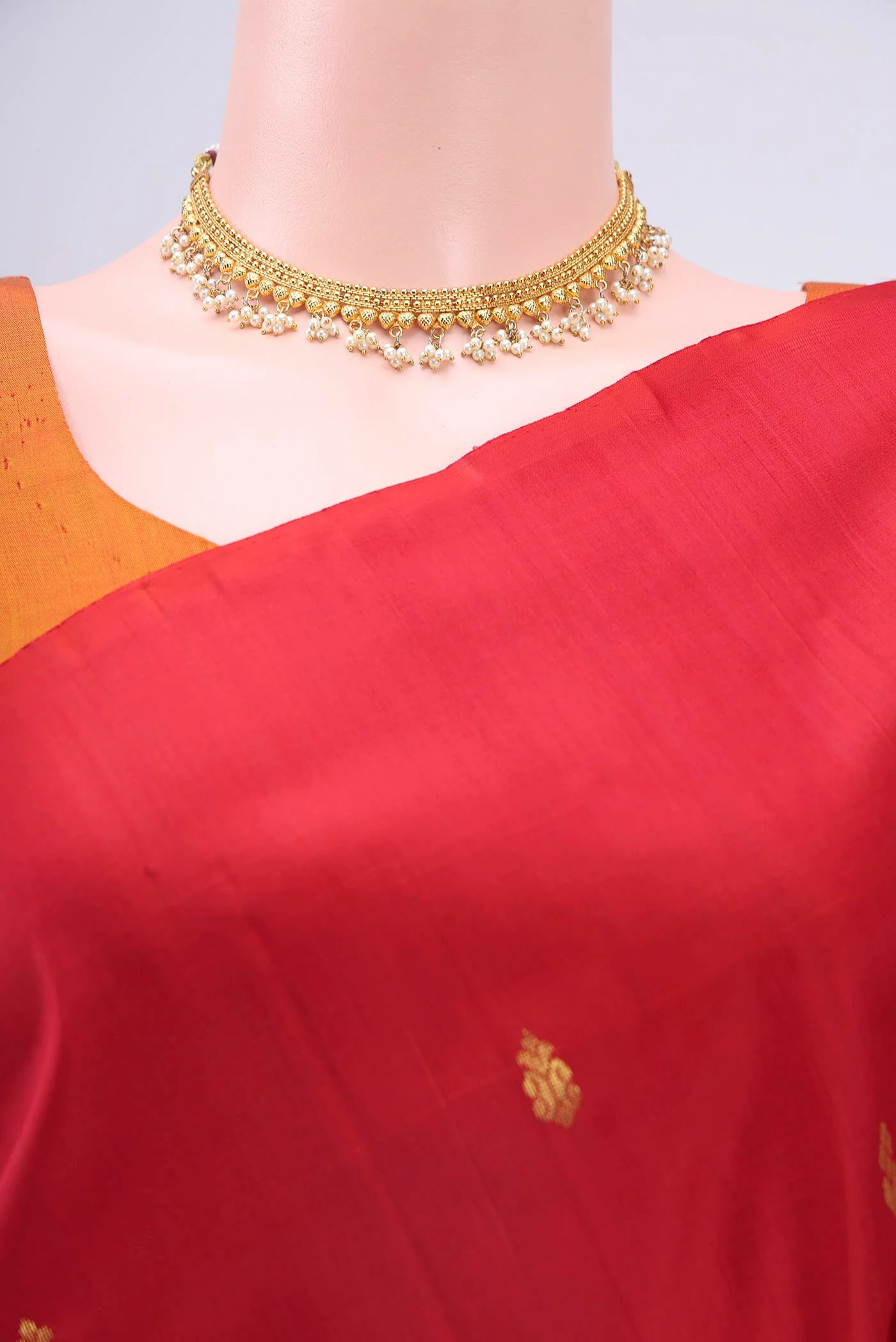 Red Kanjivaram Silk Saree - Image 2