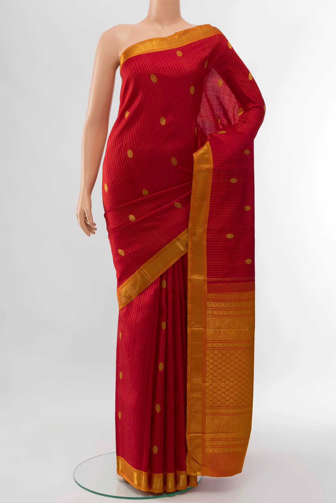 Red Kanchipuram Silk Saree