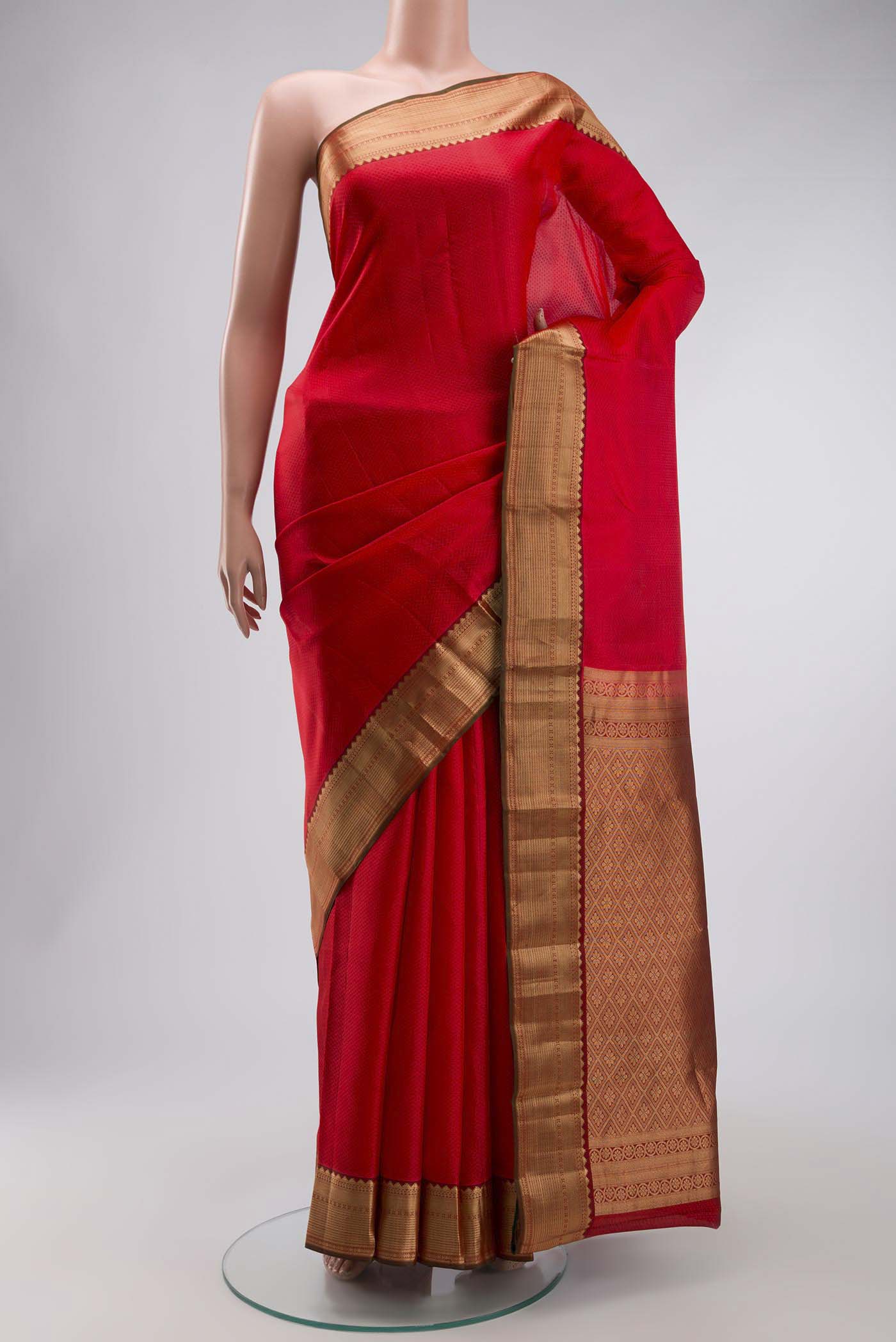 Red Kanchipuram Silk Saree