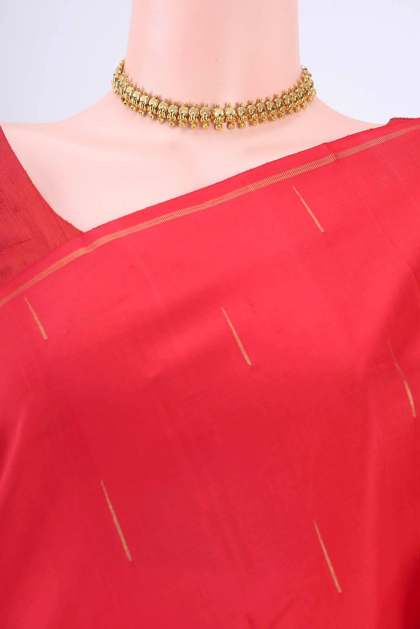 Red Kanjivaram Silk Saree - Image 2