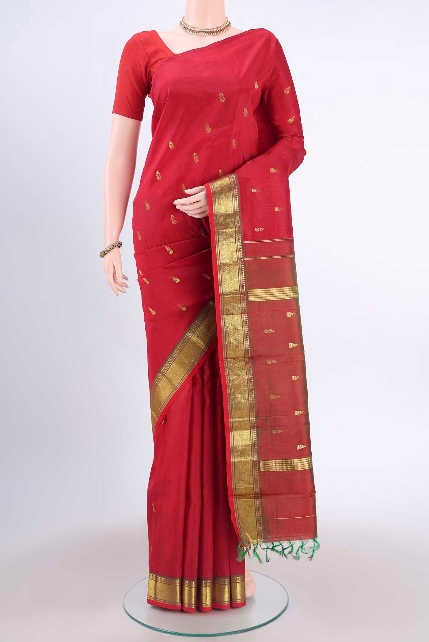 Red Kanjivaram Silk Saree