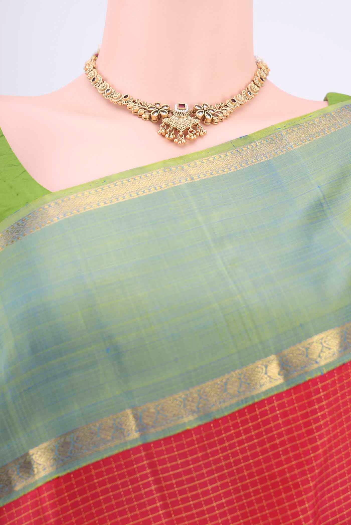 Red Kanjivaram Silk Saree - Image 2