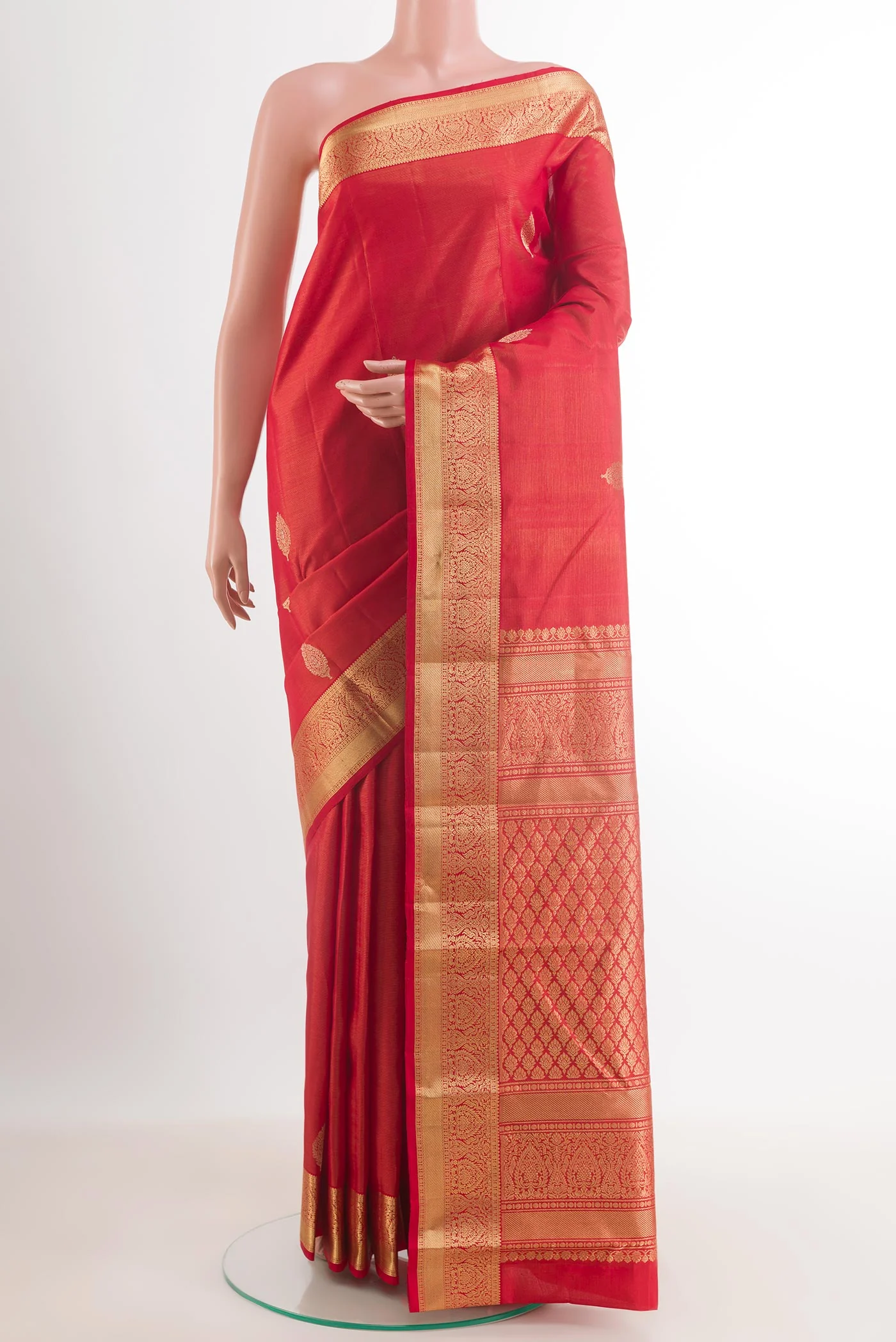 Red Kanchipuram Silk Saree
