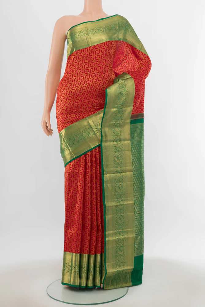 Red Kanchipuram Silk Saree