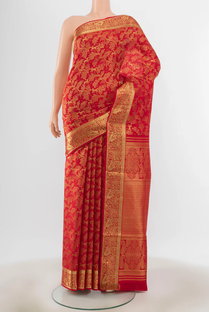 Red Kanchipuram Silk Saree
