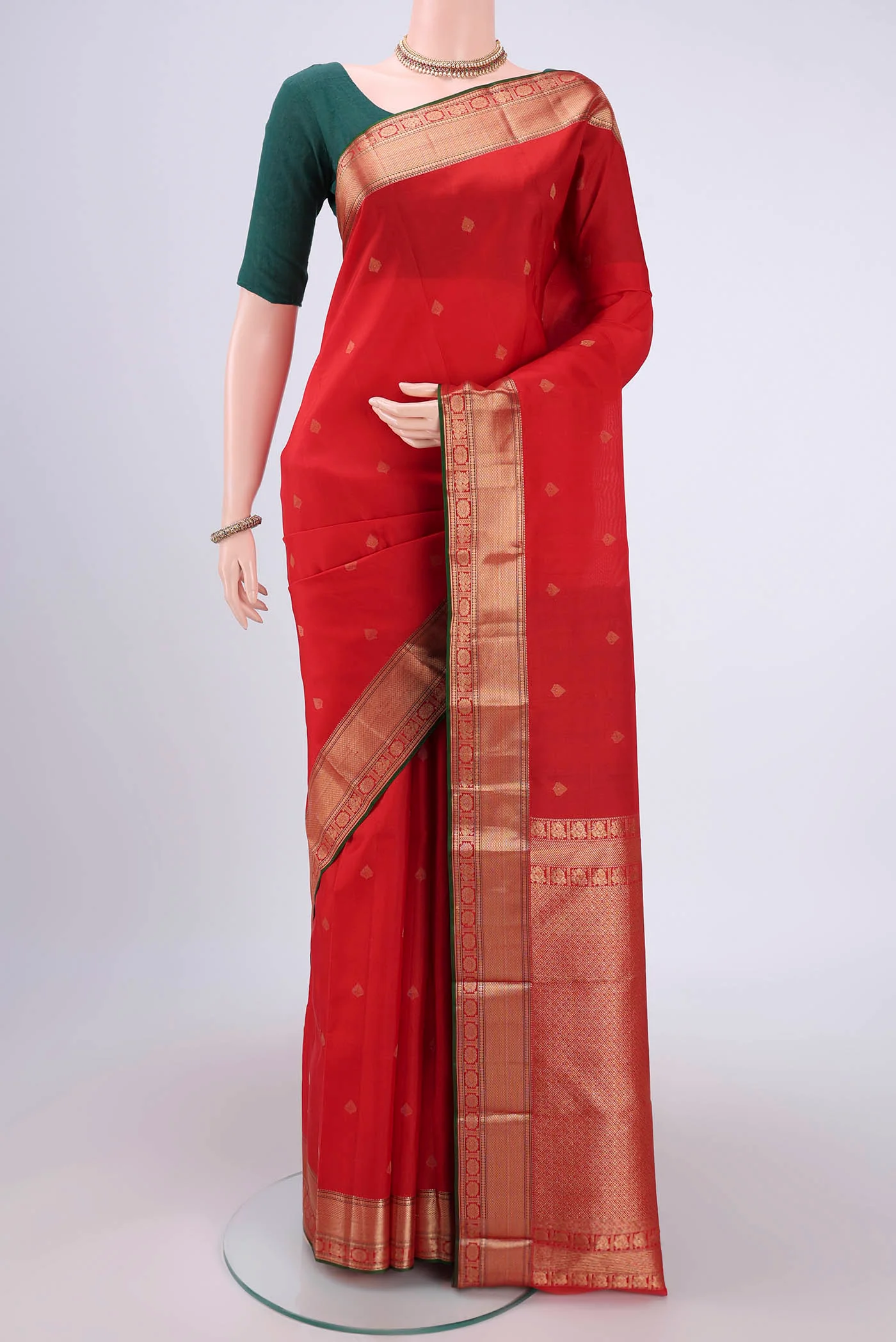Red Kanchipuram Silk Saree