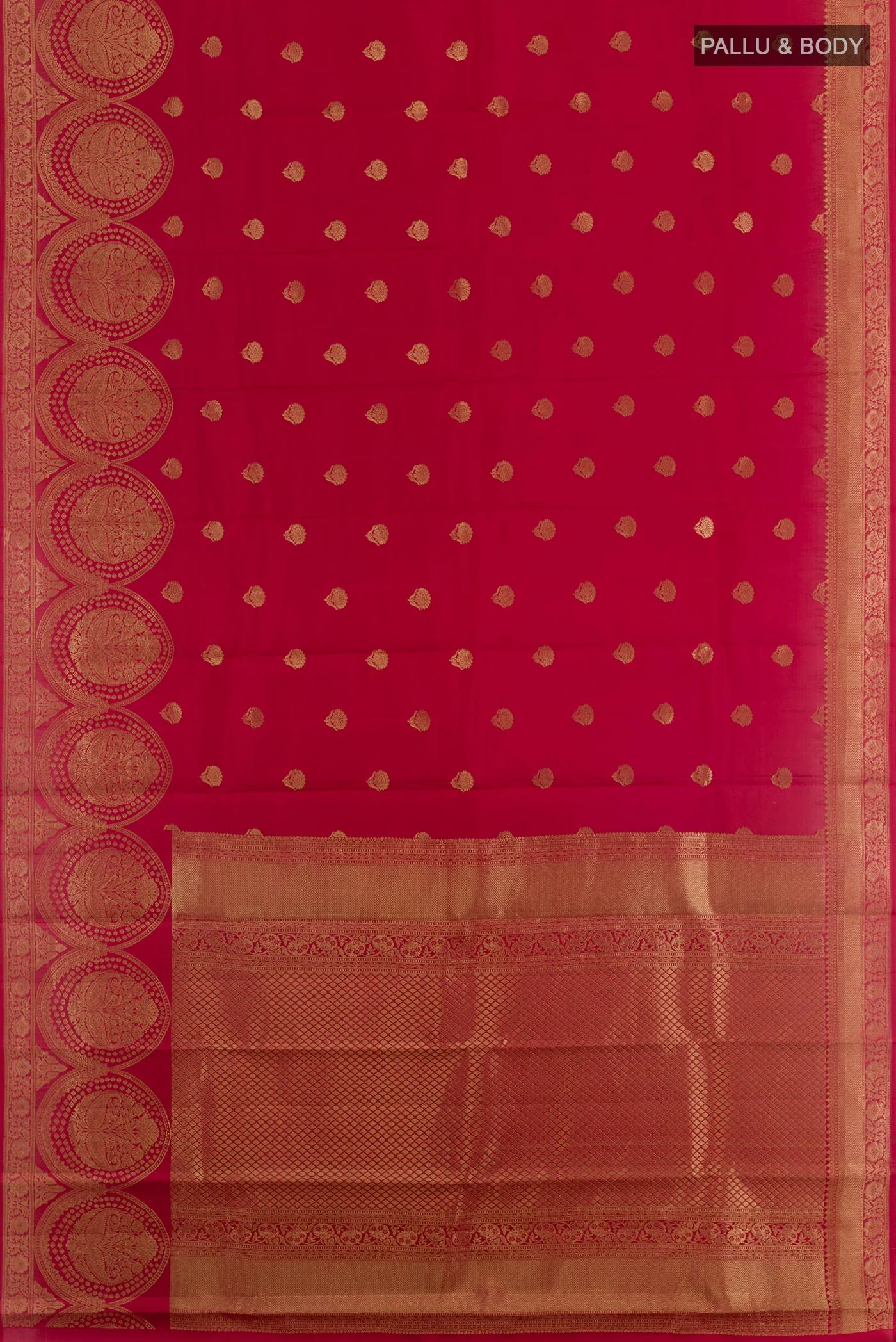 Maroon Kanchipuram Silk Saree - Image 3