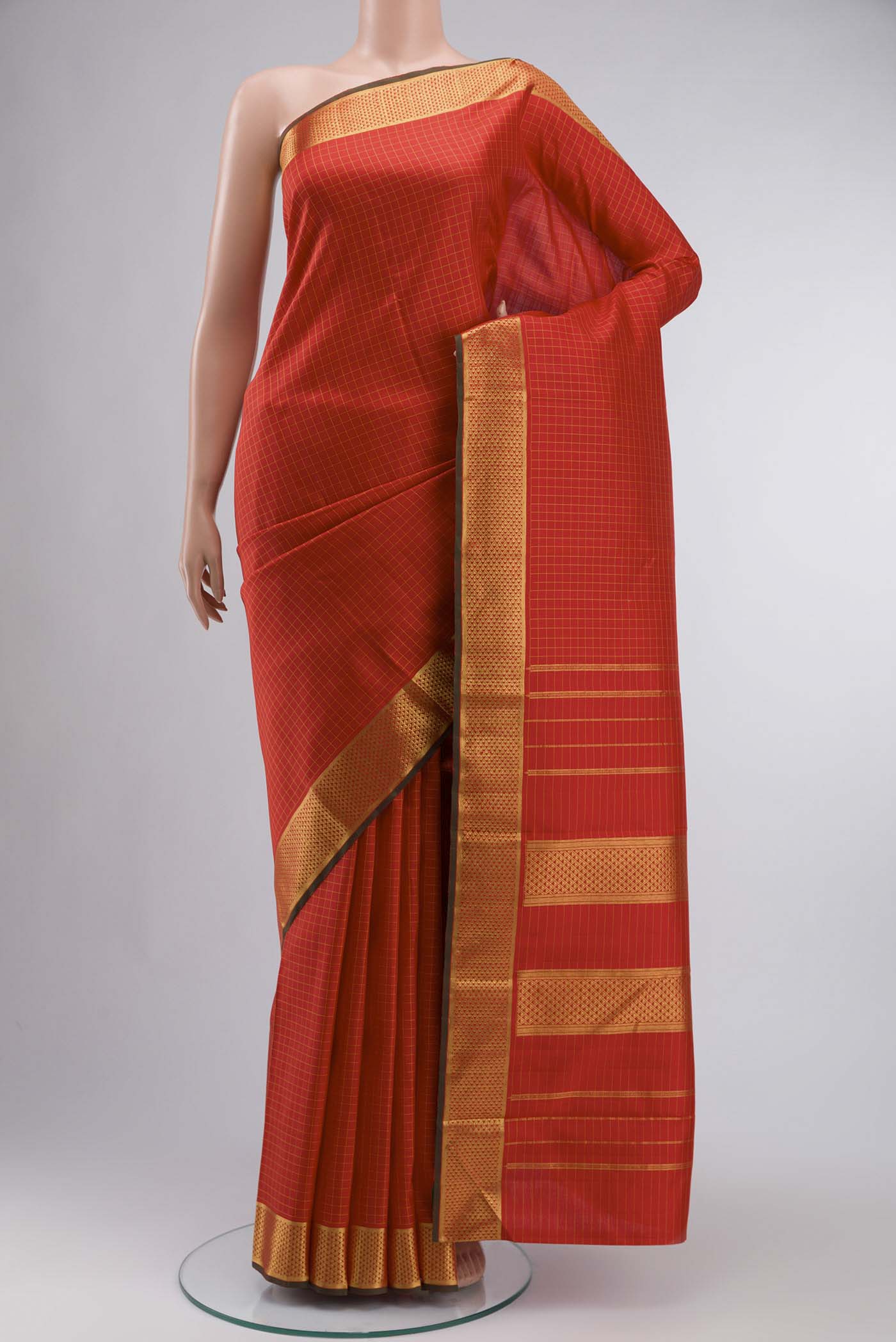 Red Kanchipuram Silk Saree