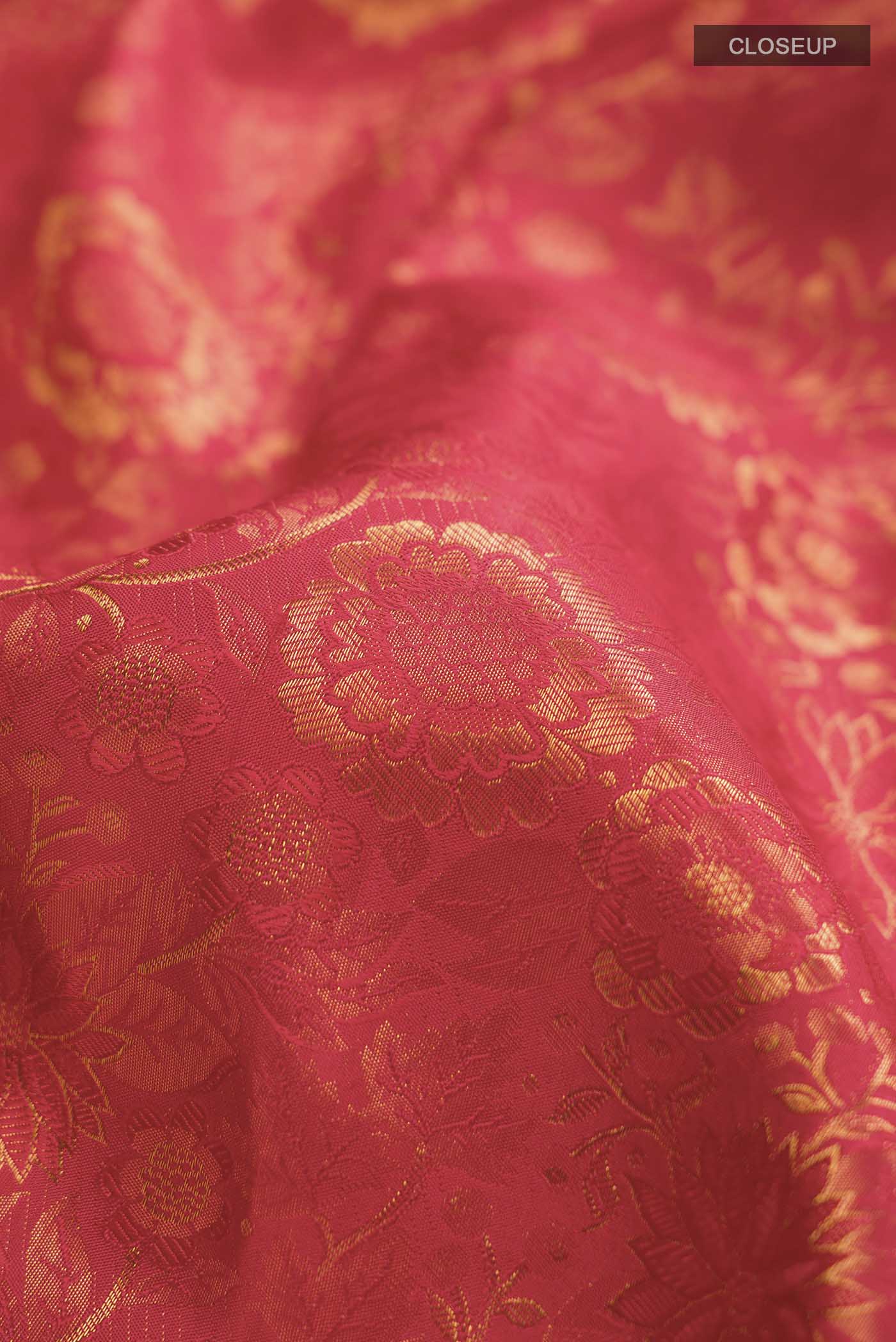 Red Kanchipuram Silk Saree - Image 2