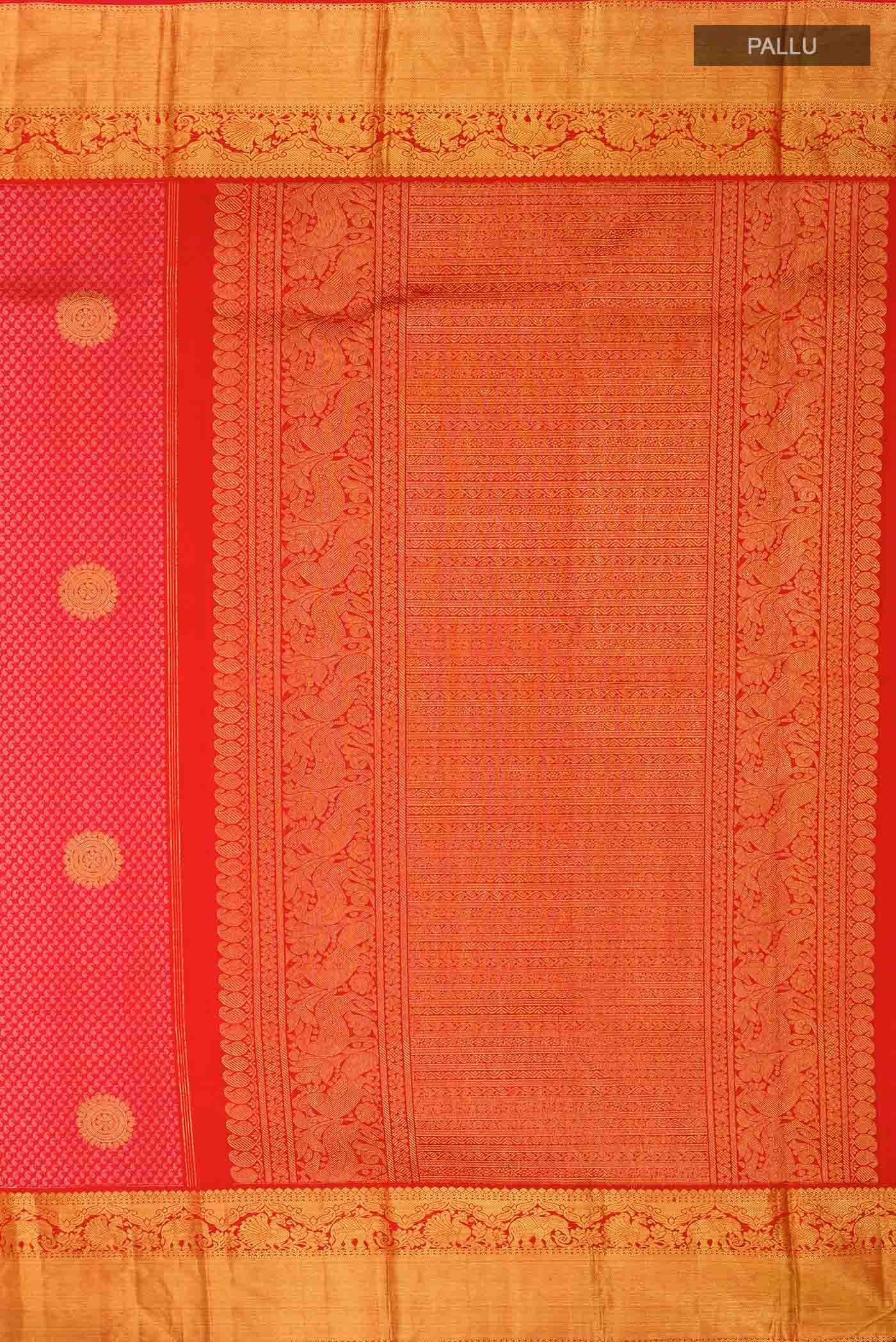 Red Kanjivaram Silk Saree - Image 7