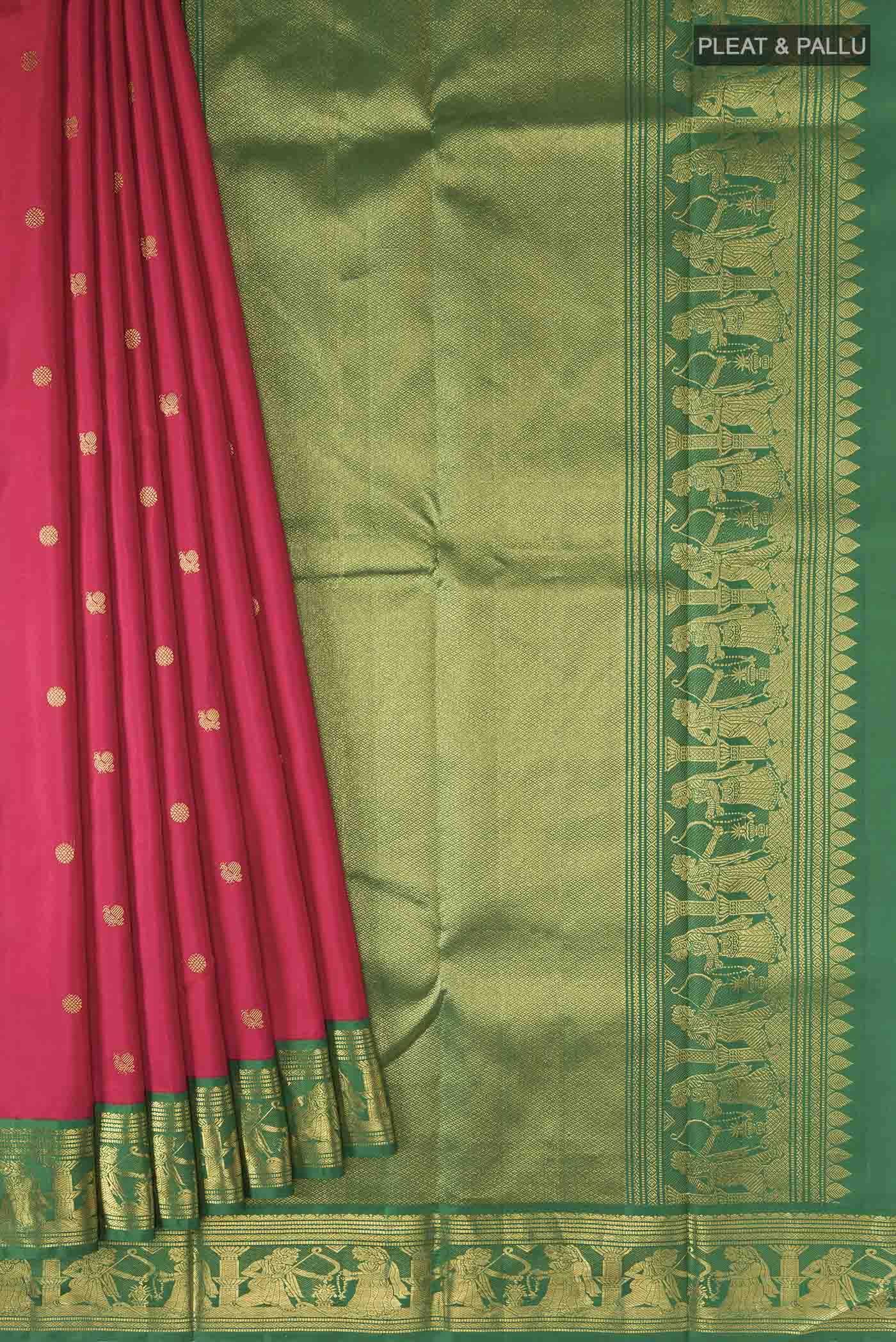 Red Kanjivaram Silk Saree - Image 4
