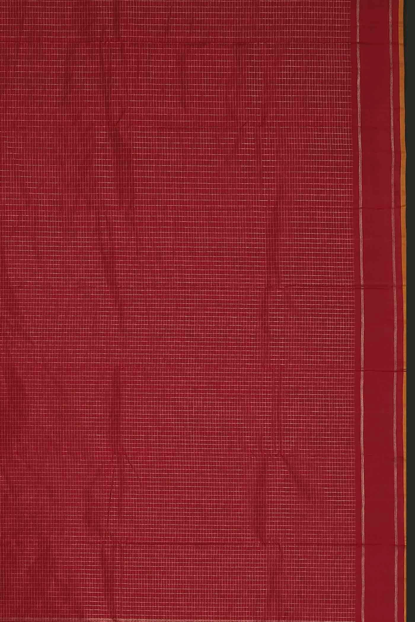 Pure Silk Pure Zari Red Kanjivaram Saree - Image 5