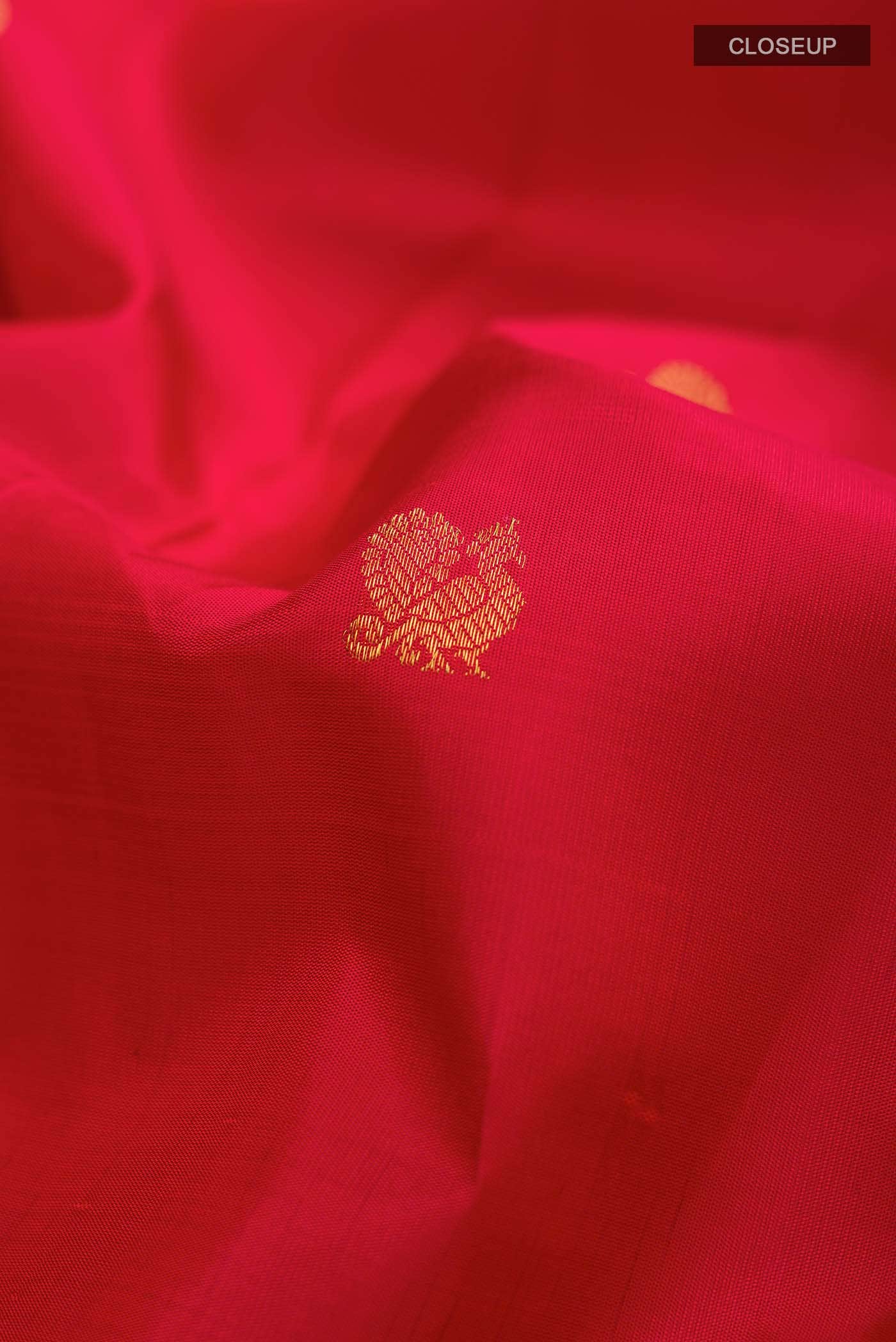 Red Kanjivaram Silk Saree - Image 3