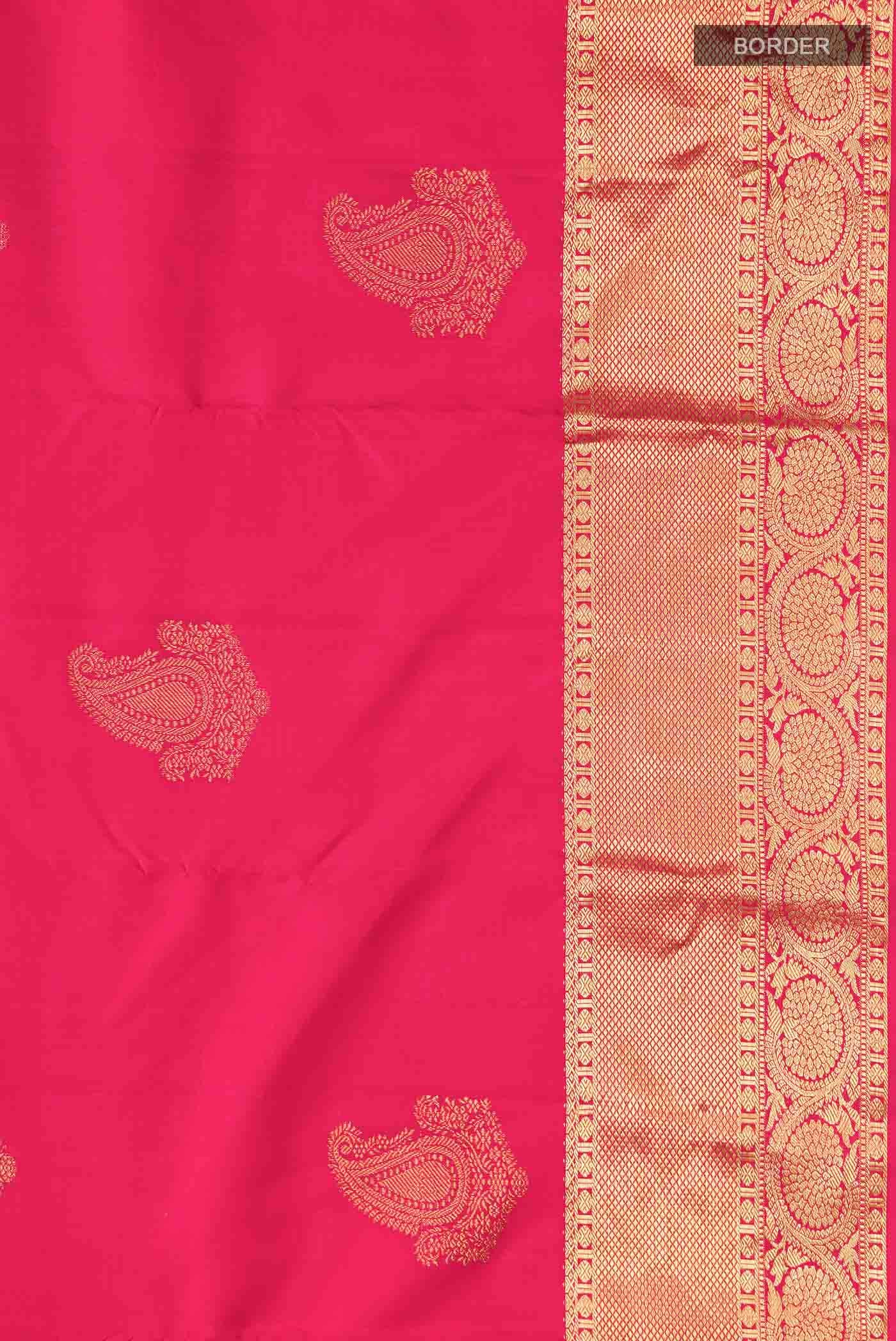 Pink Kanchipuram Silk Saree - Image 5