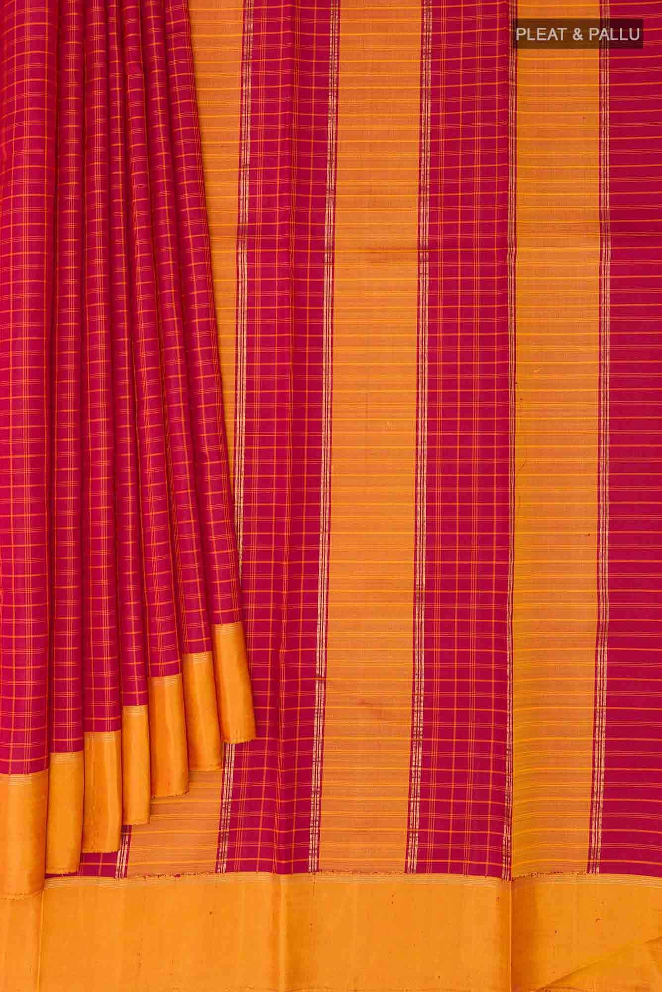 Red Kanchipuram Silk Saree - Image 2
