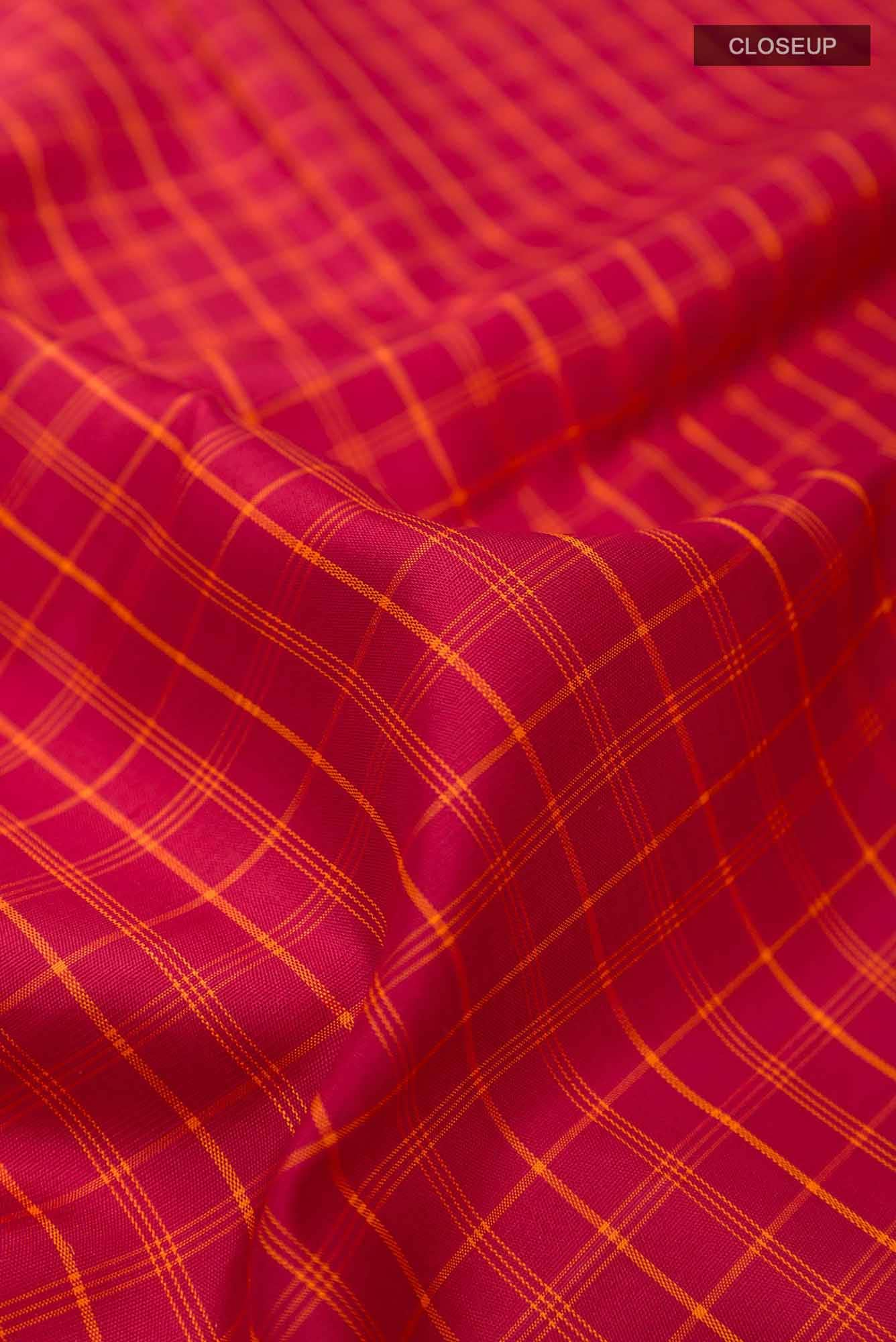 Red Kanchipuram Silk Saree - Image 3