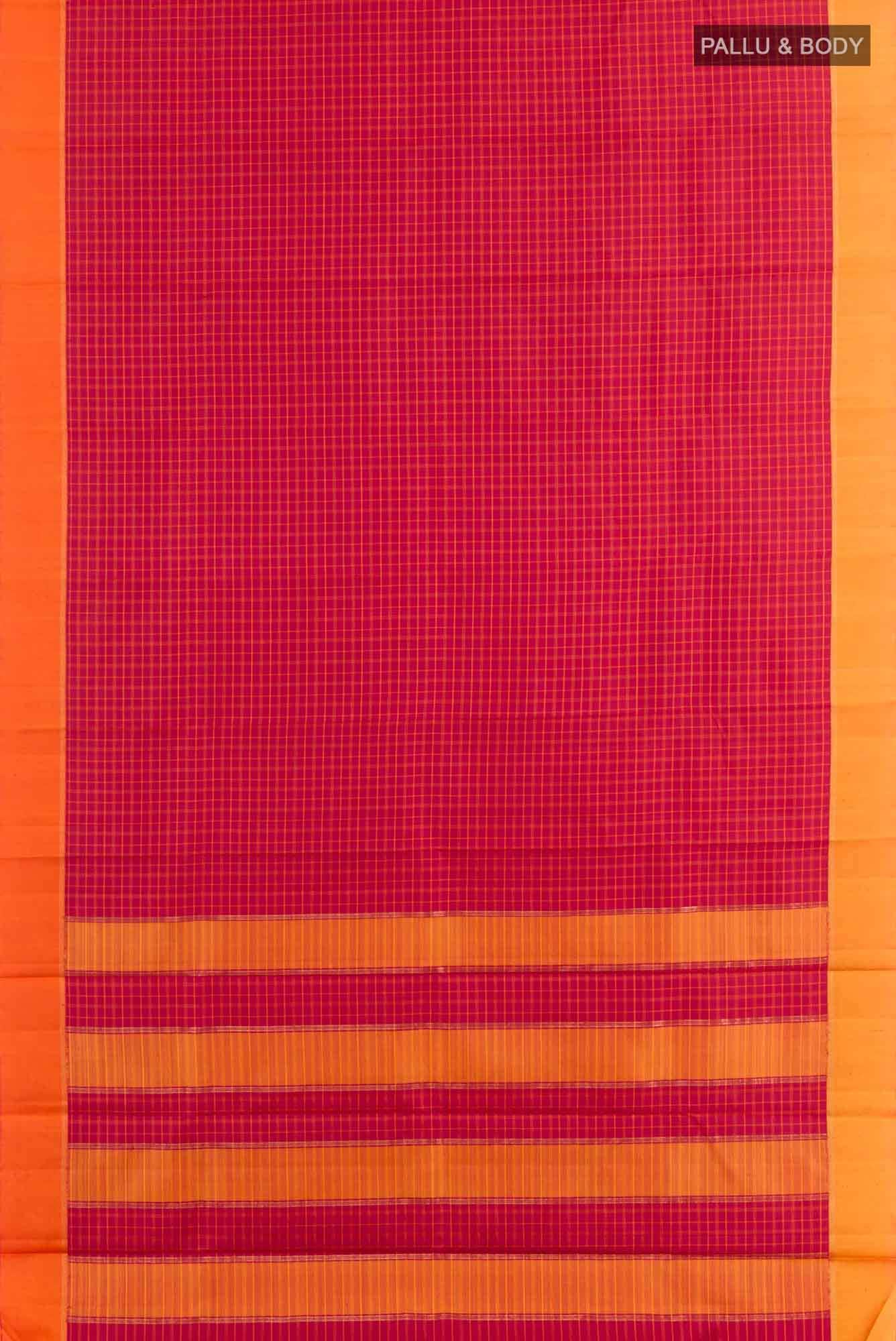 Red Kanchipuram Silk Saree - Image 4