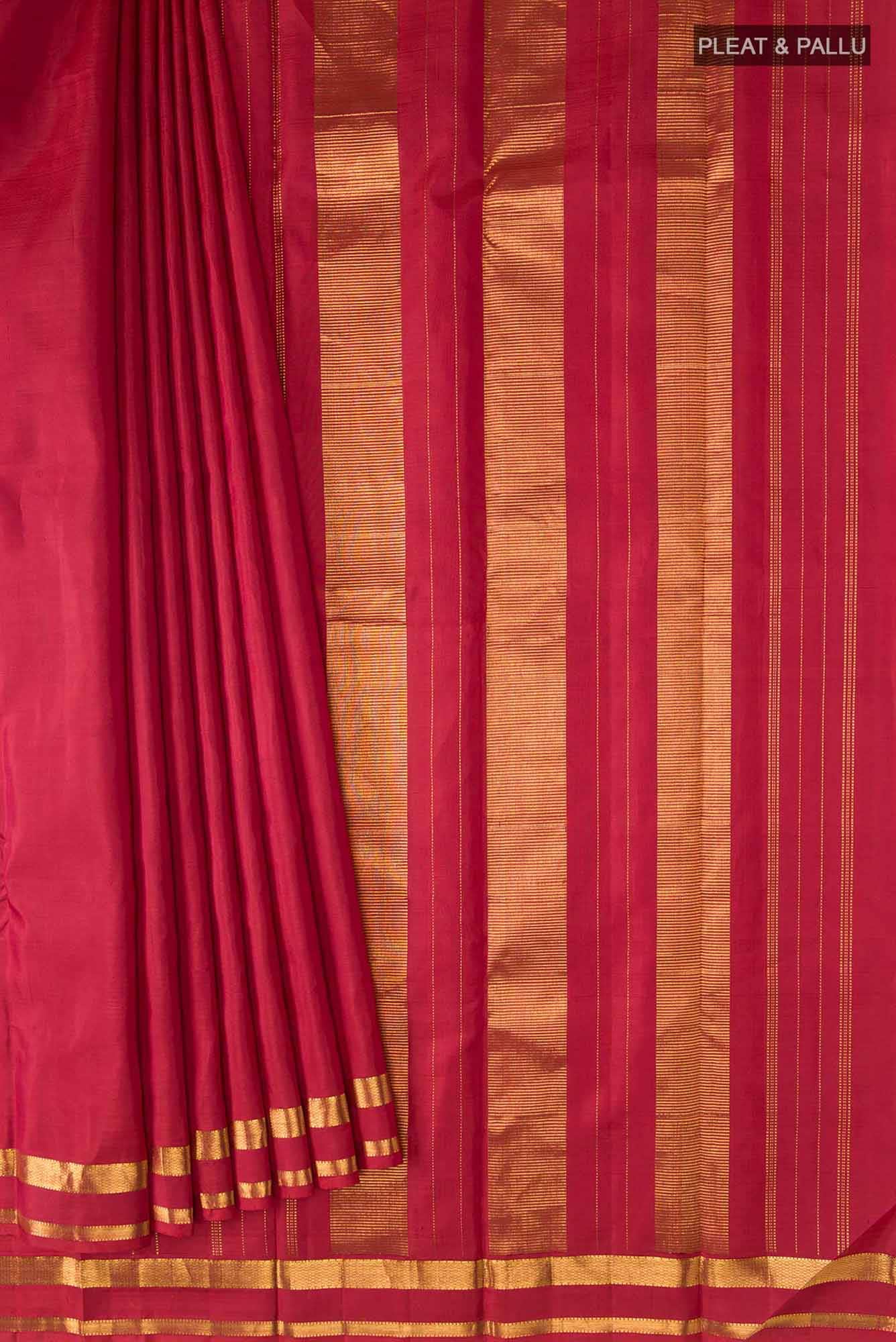 Red Kanjivaram Silk Saree - Image 2