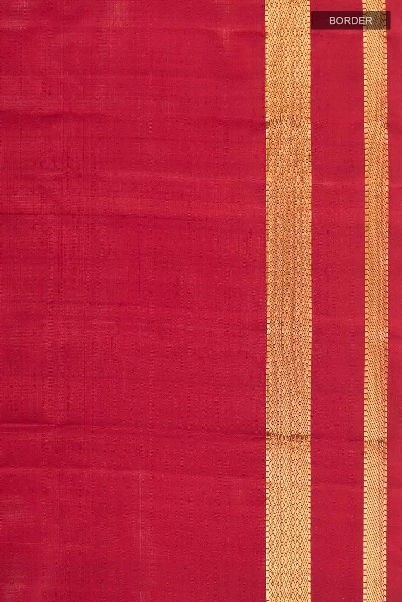 Red Kanjivaram Silk Saree - Image 5