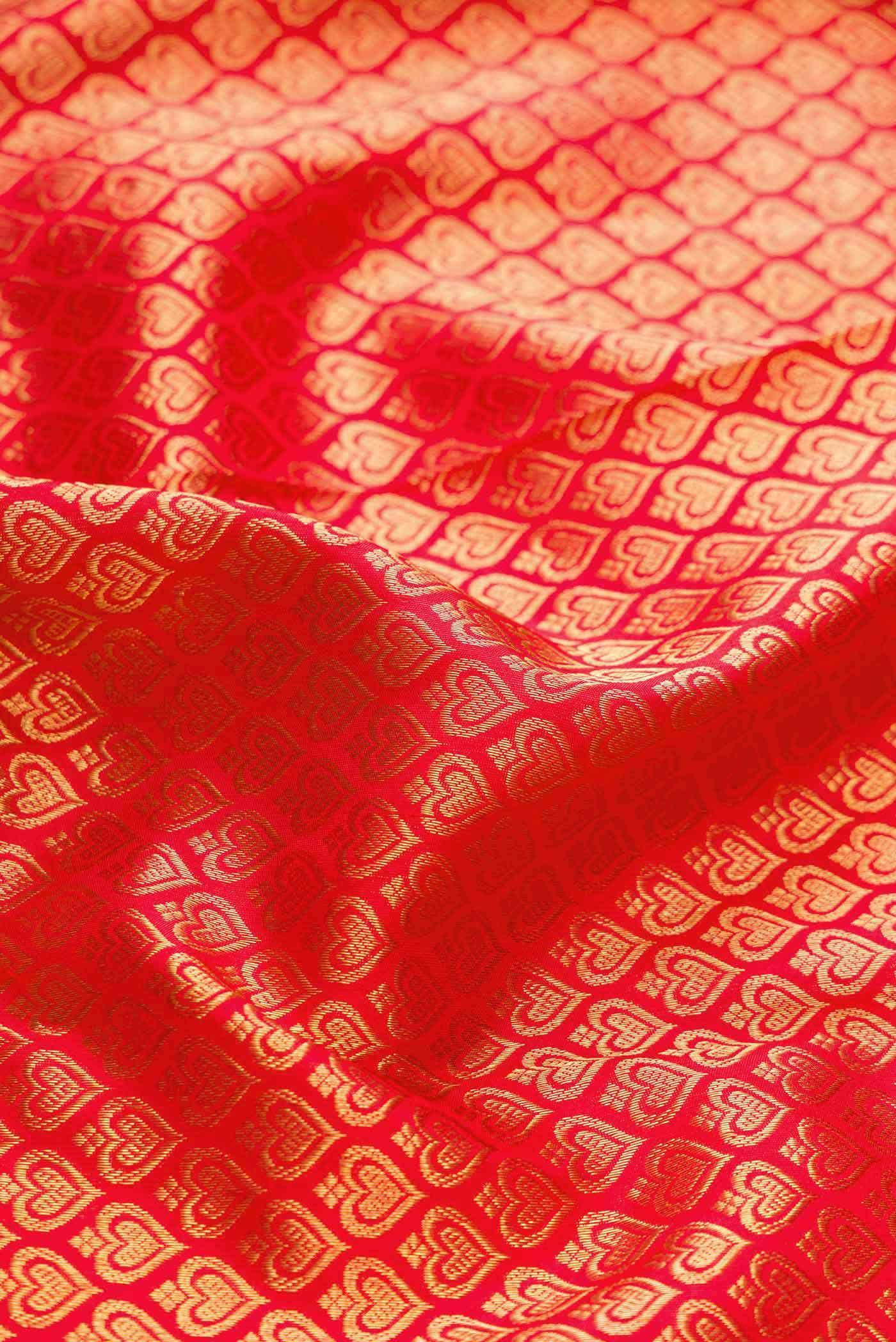 Red Kanjivaram Silk Saree - Image 3