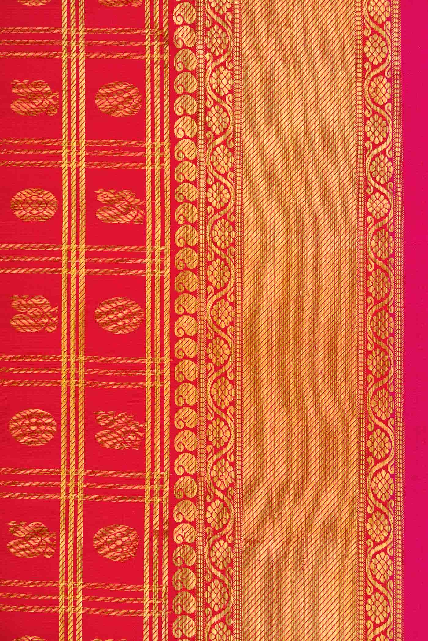Red Kanjivaram Silk Saree - Image 6