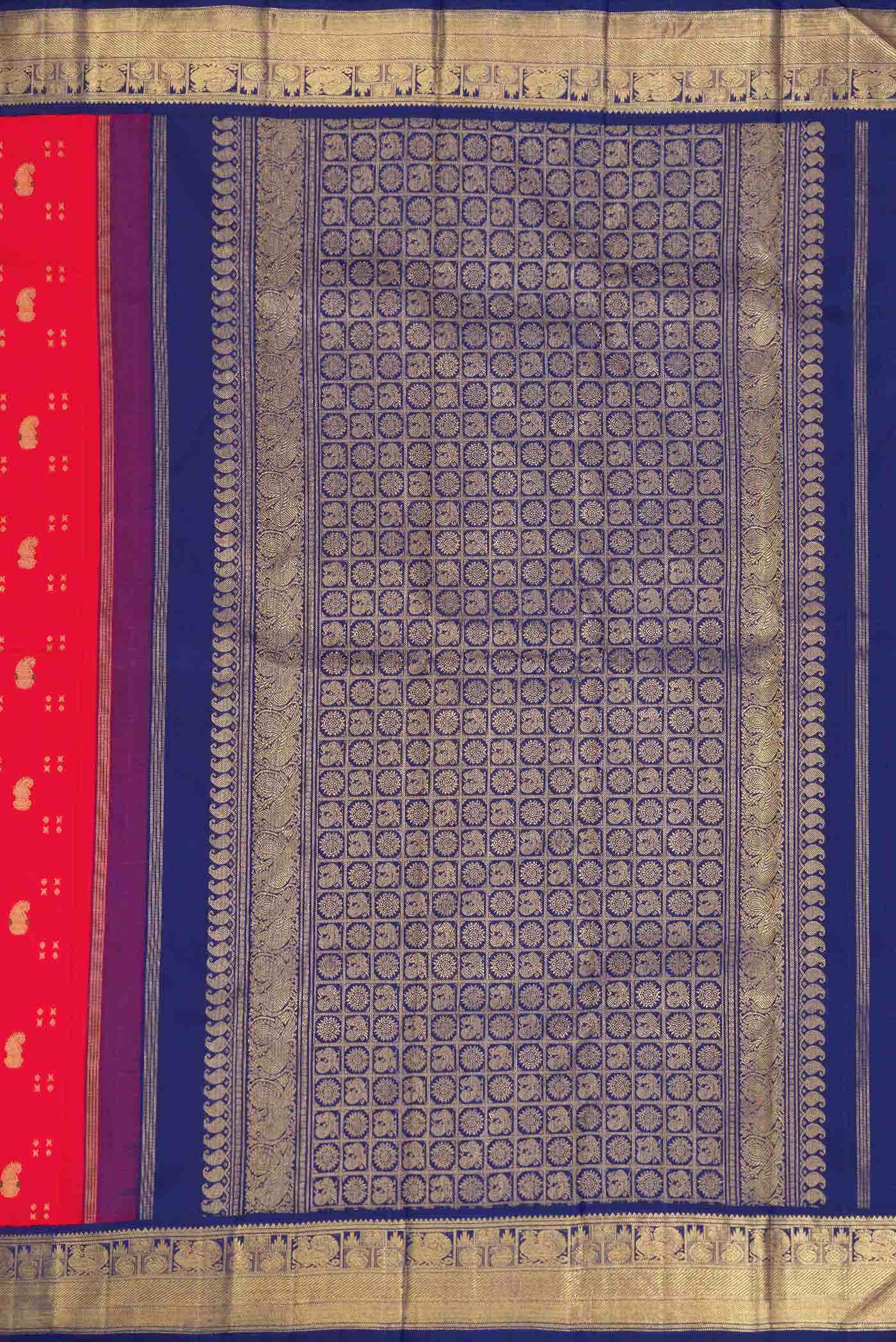 Red Kanjivaram Silk Saree - Image 5